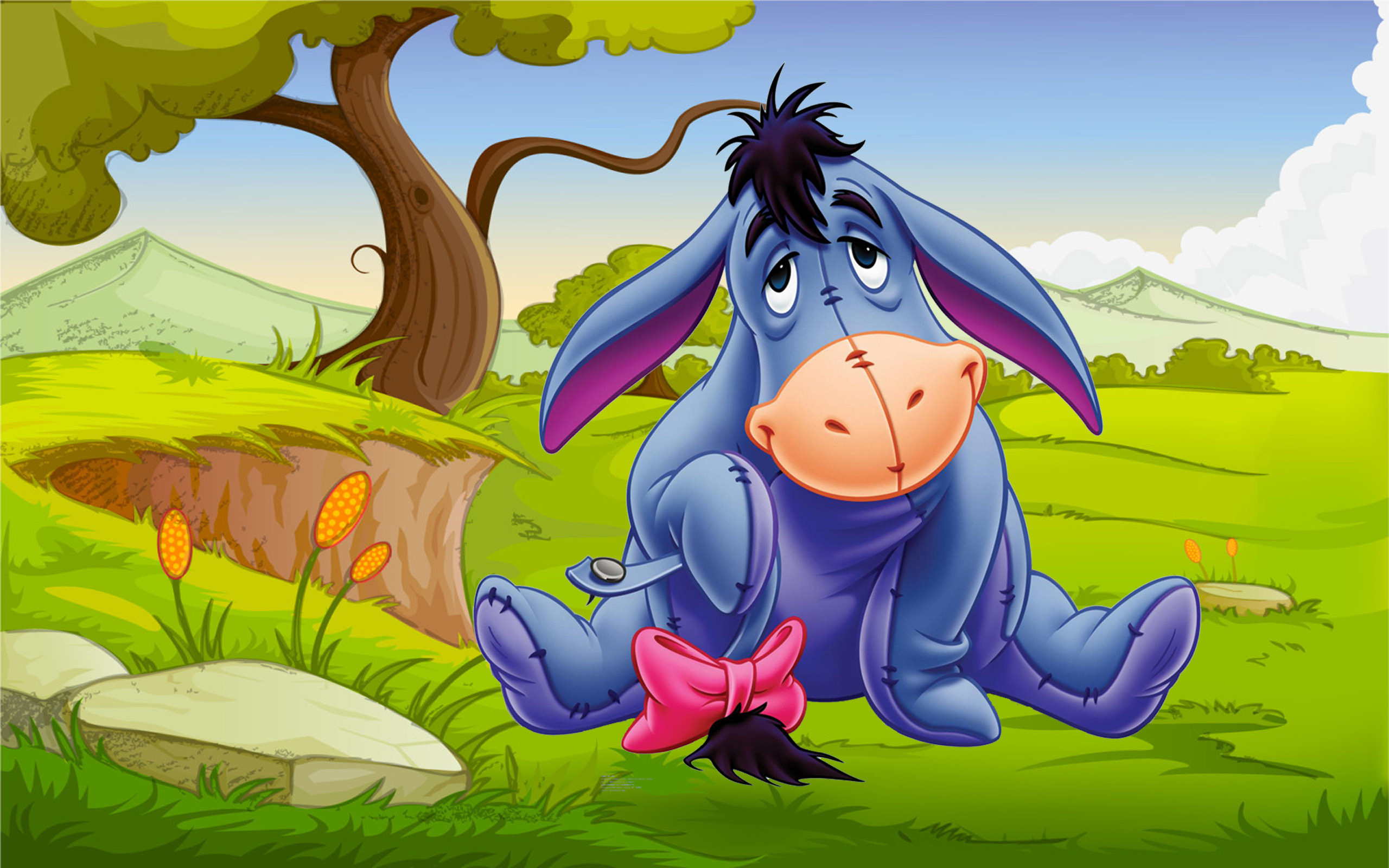 2560x1600 Eeyore Gray Donkey Winnie The Pooh Cartoons Hd Wallpaper .