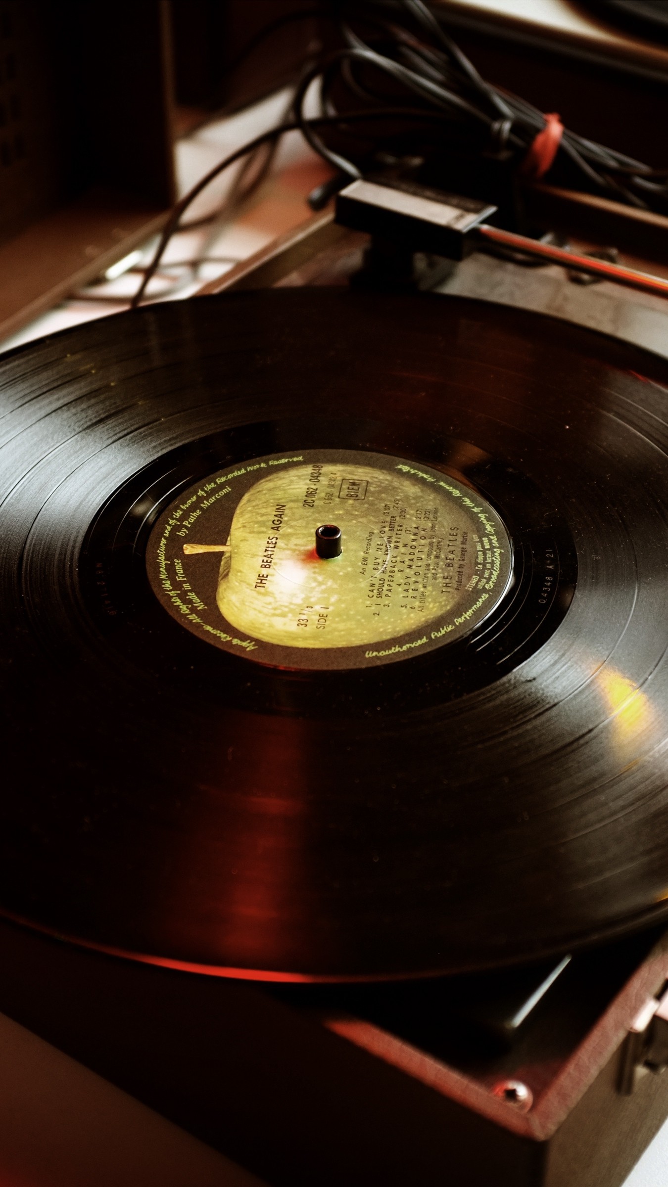 1350x2400  Wallpaper vinyl record player, record, music