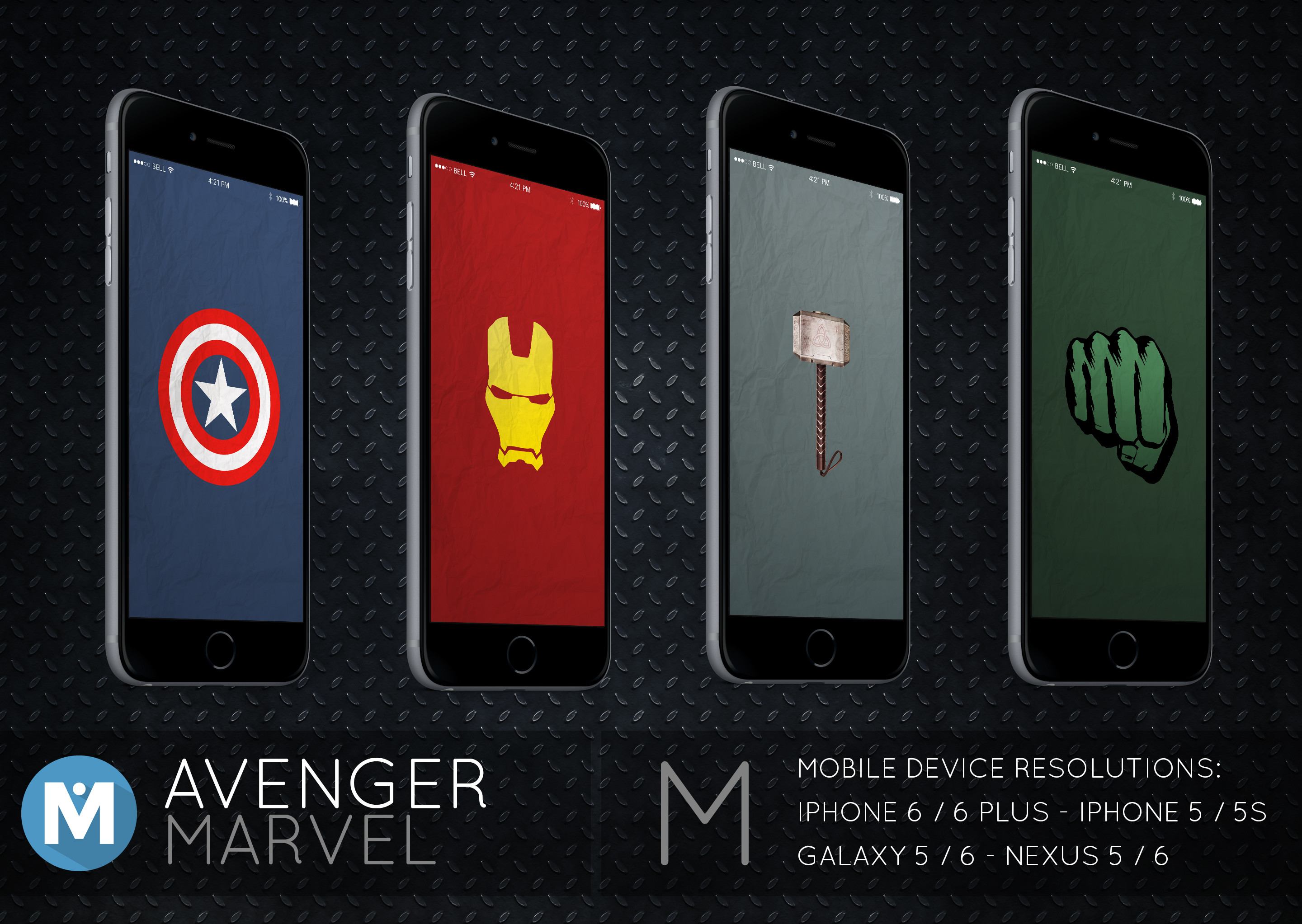 2880x2045 ... MOBILE : Avenger Marvel Wallpaper Pack by polygn
