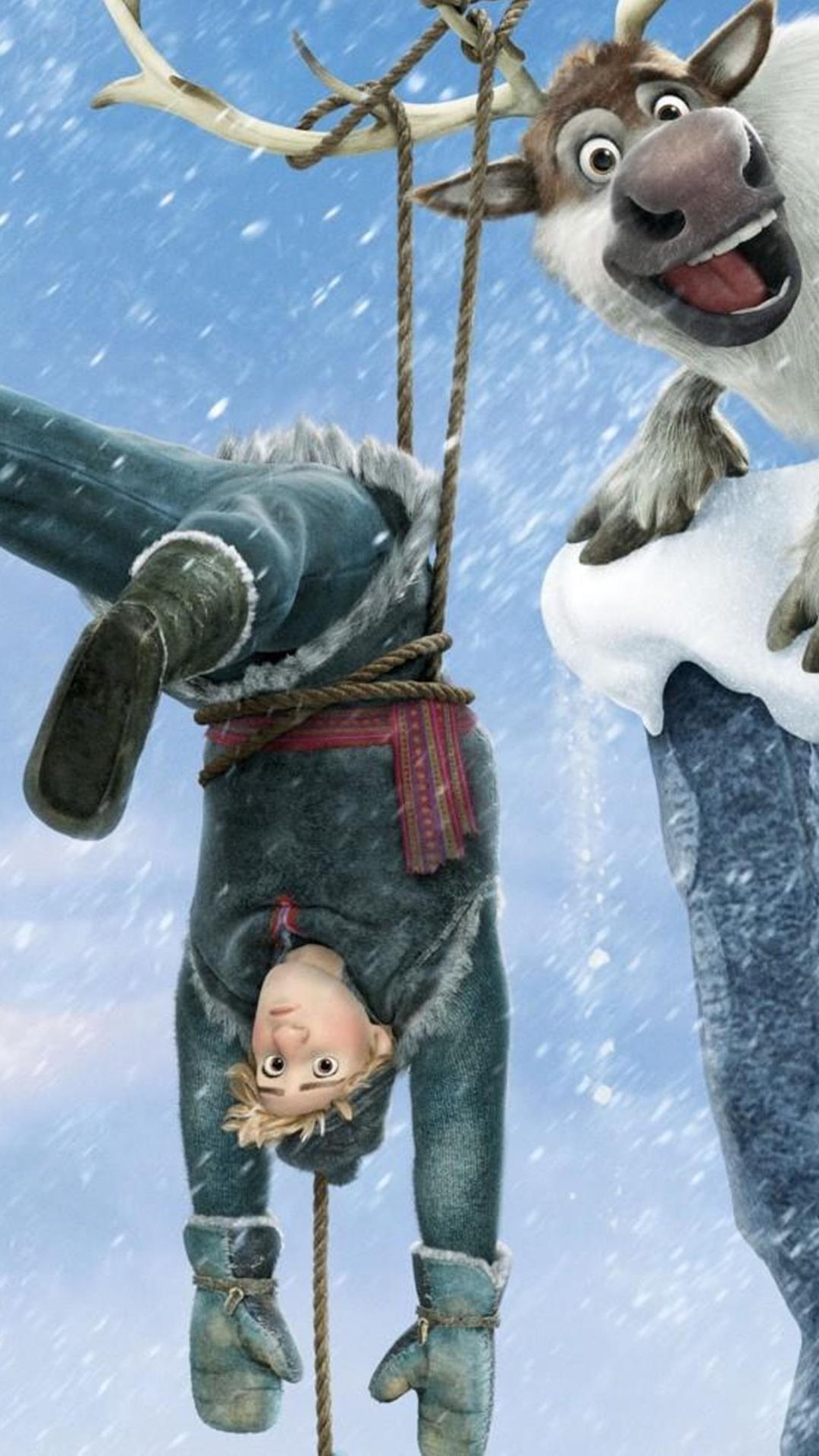 1080x1920 Kristoff Sven 2014 Christmas Frozen iPhone 6 Plus Wallpaper - Disney Movies  #2014 #Christmas