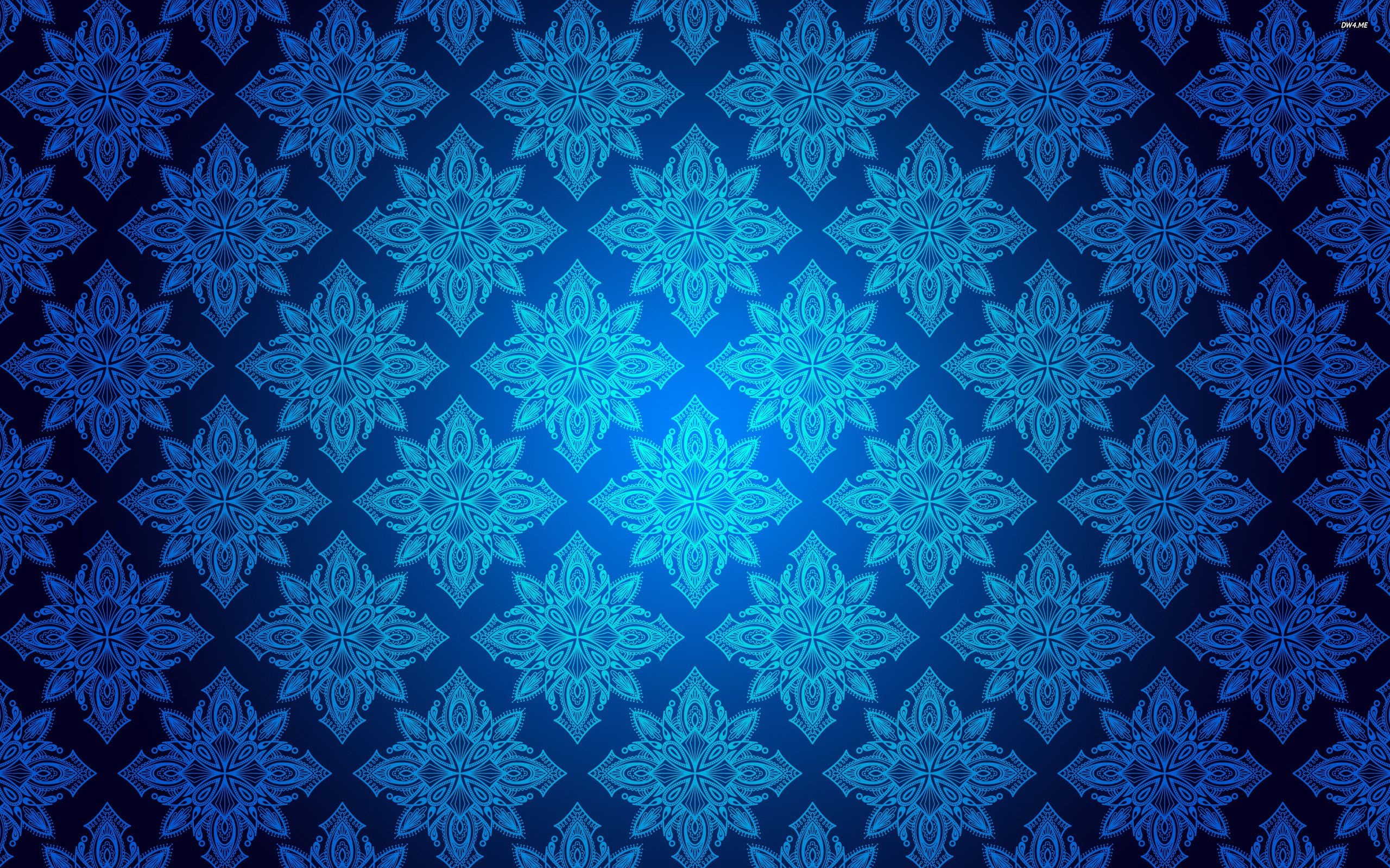 2560x1600 Vintage Blue Pattern HD Wallpaper