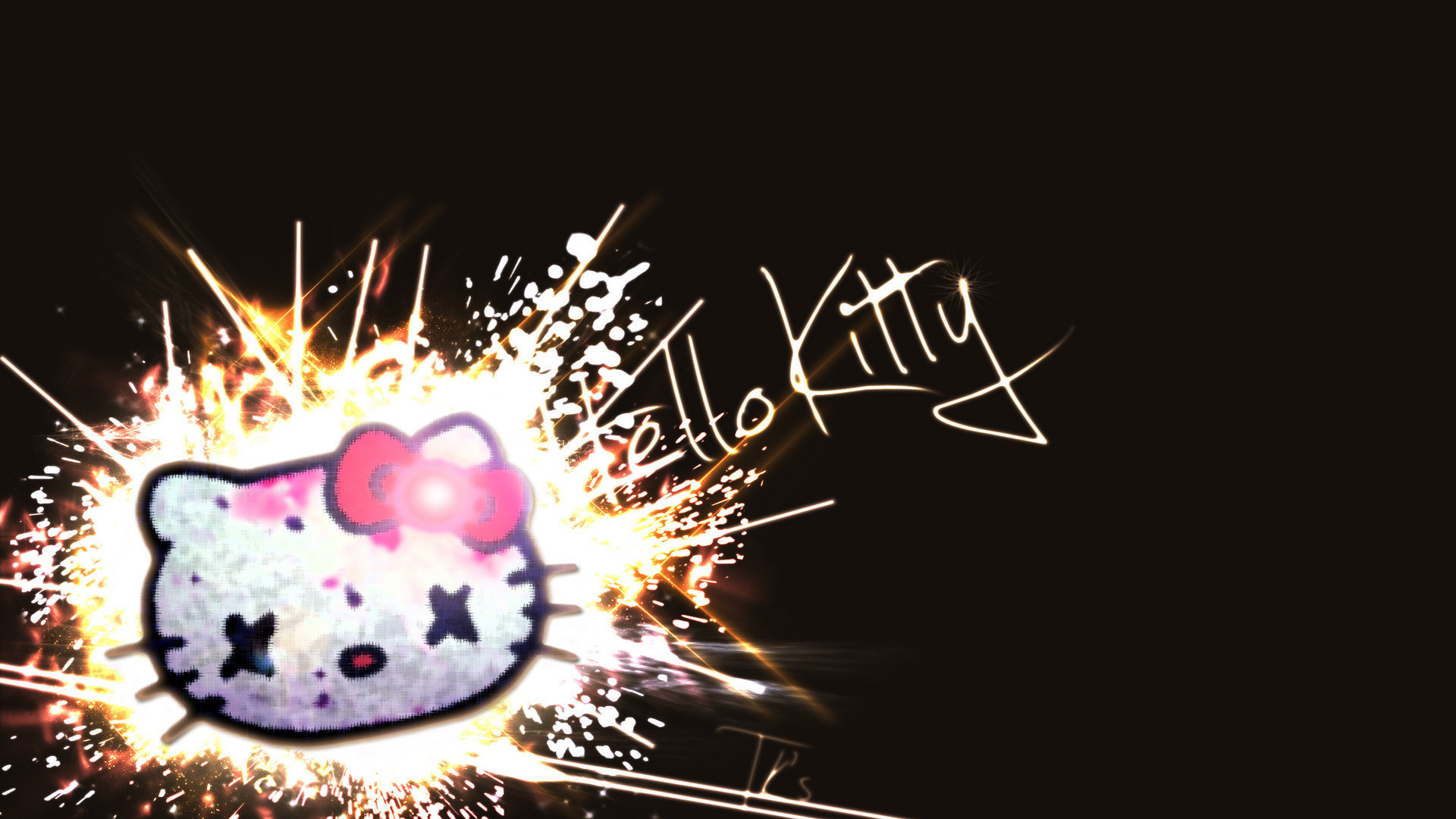 Black Hello Kitty Wallpapers  Wallpaper Cave