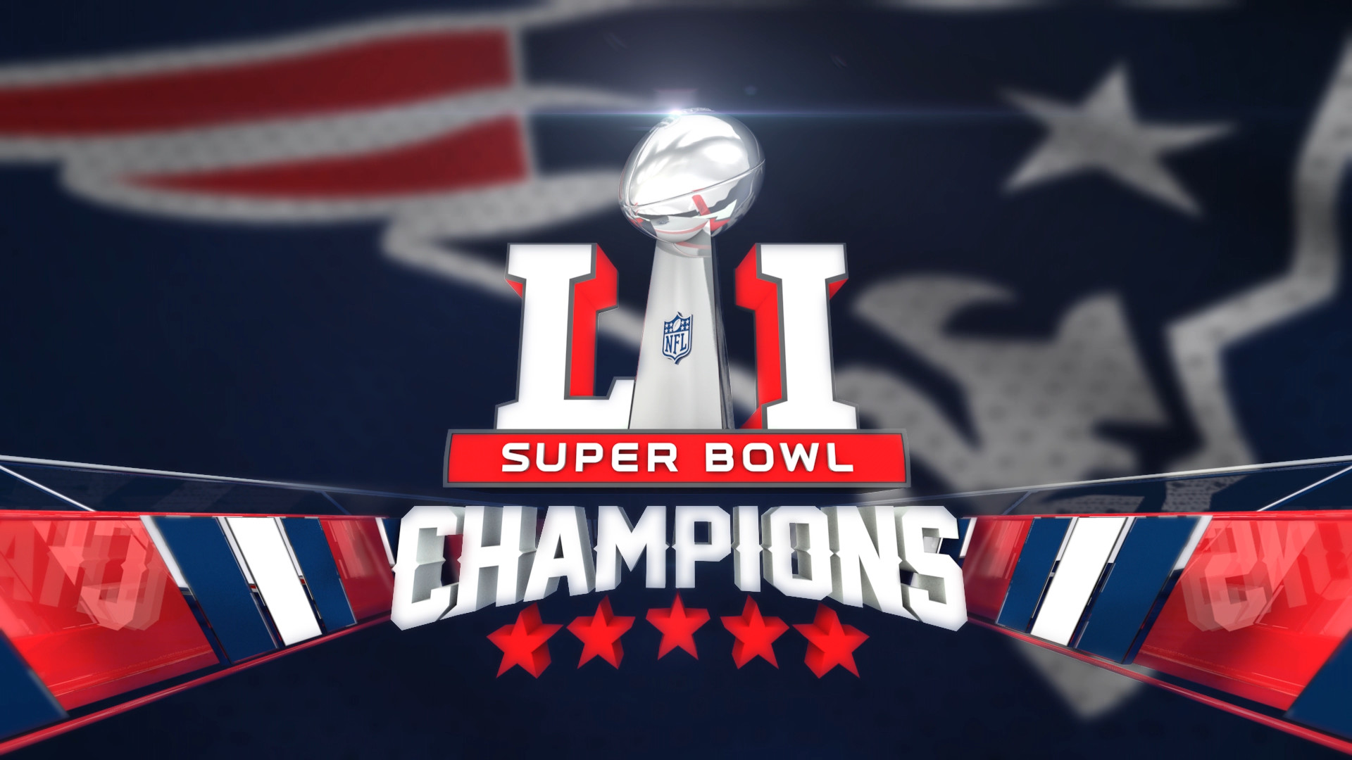 1920x1080 New England Patriots – Super Bowl 51 Champions – Style Frame