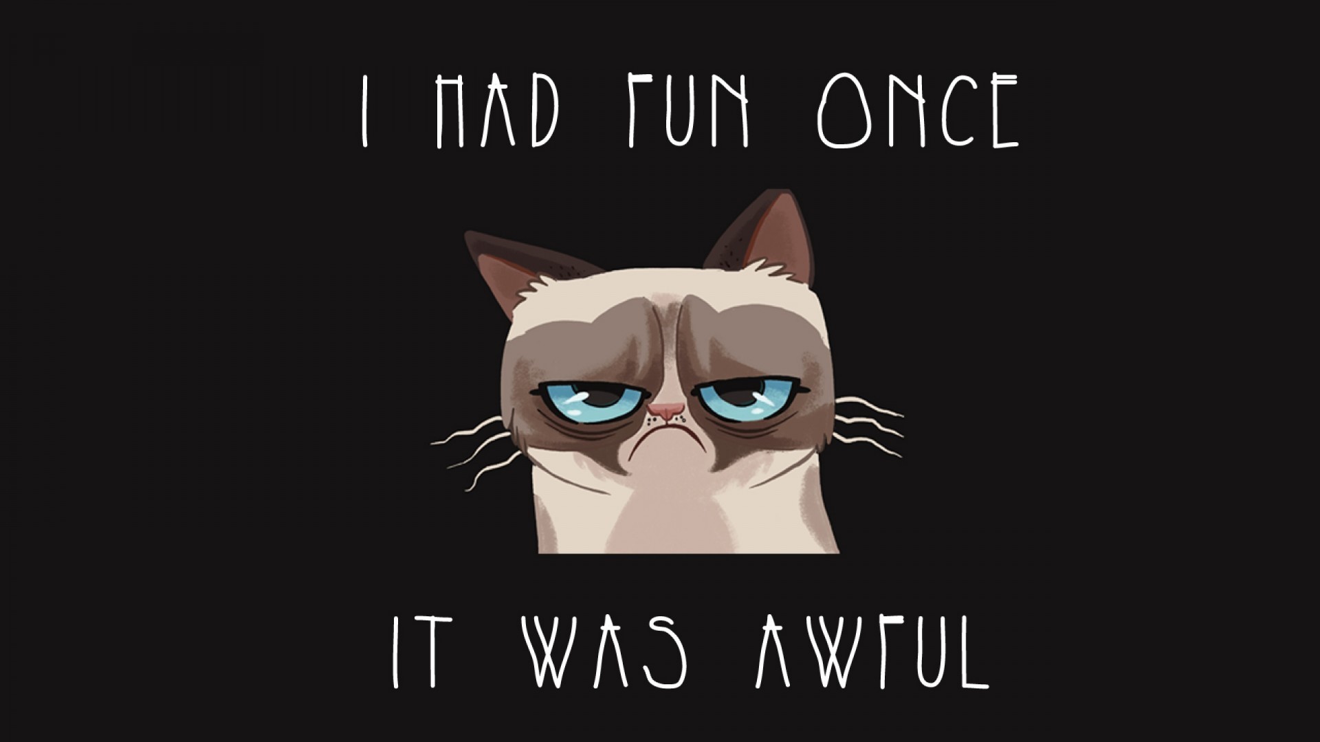 1920x1080 Grumpy Cat Quotes Funny Wallpaper