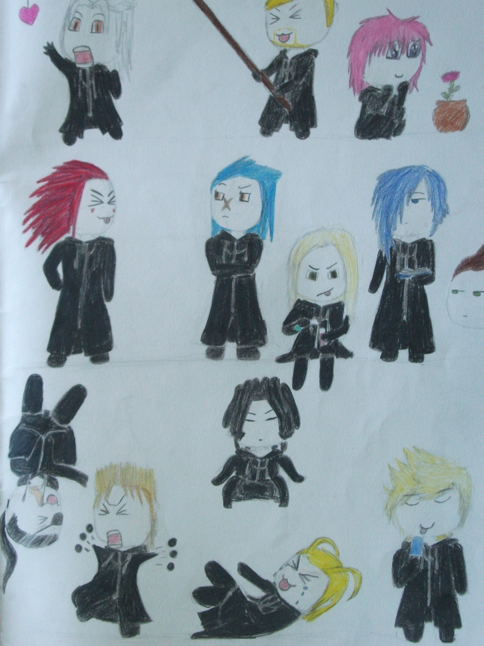 1920x2560 KH: Organization XIII images Organization XIII Chibis!! XD HD wallpaper and  background photos