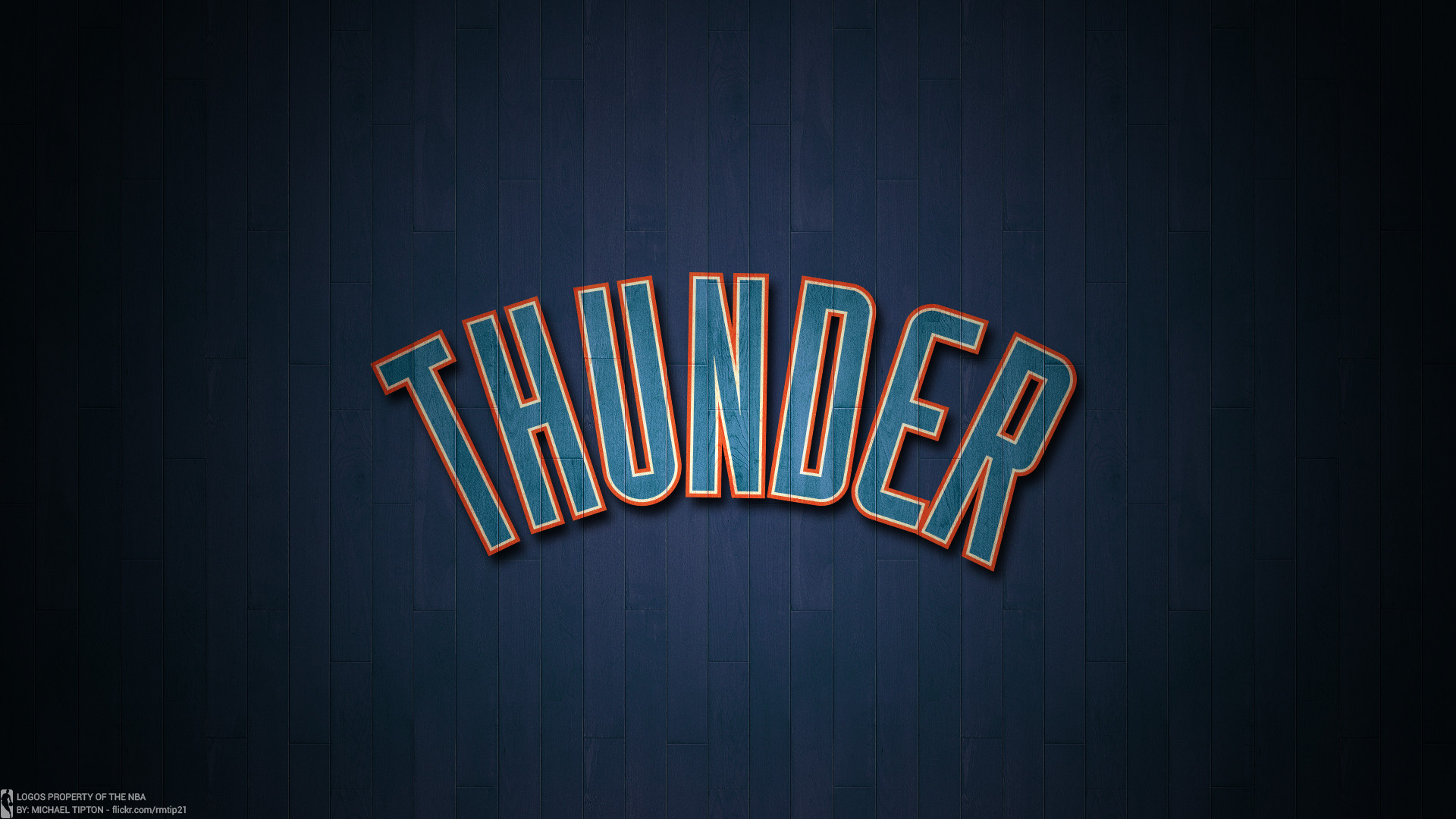 1920x1080 ... NBA 2017 Oklahoma City Thunder hardwood logo desktop wallpaper ...