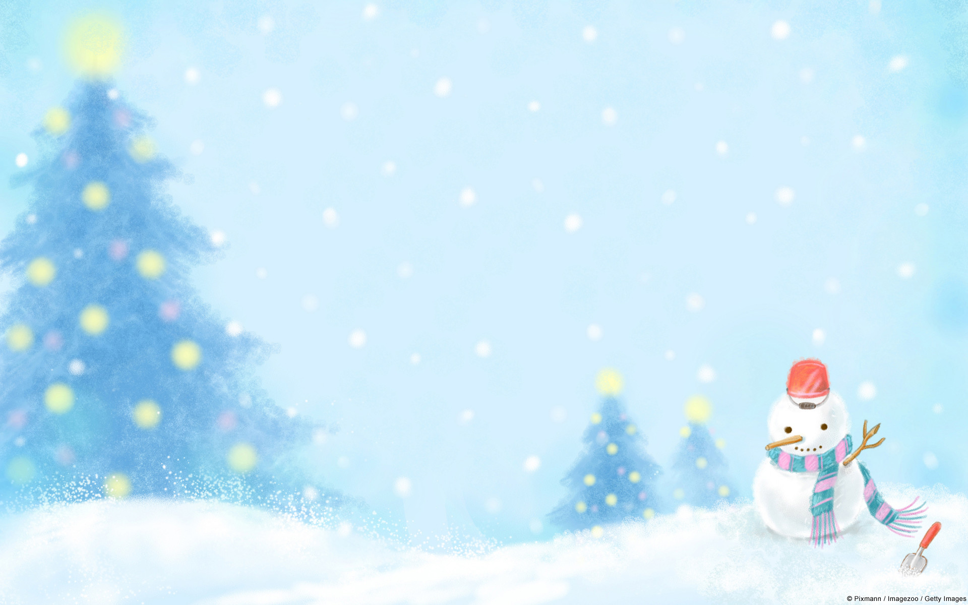 1920x1200 Holiday Snowman