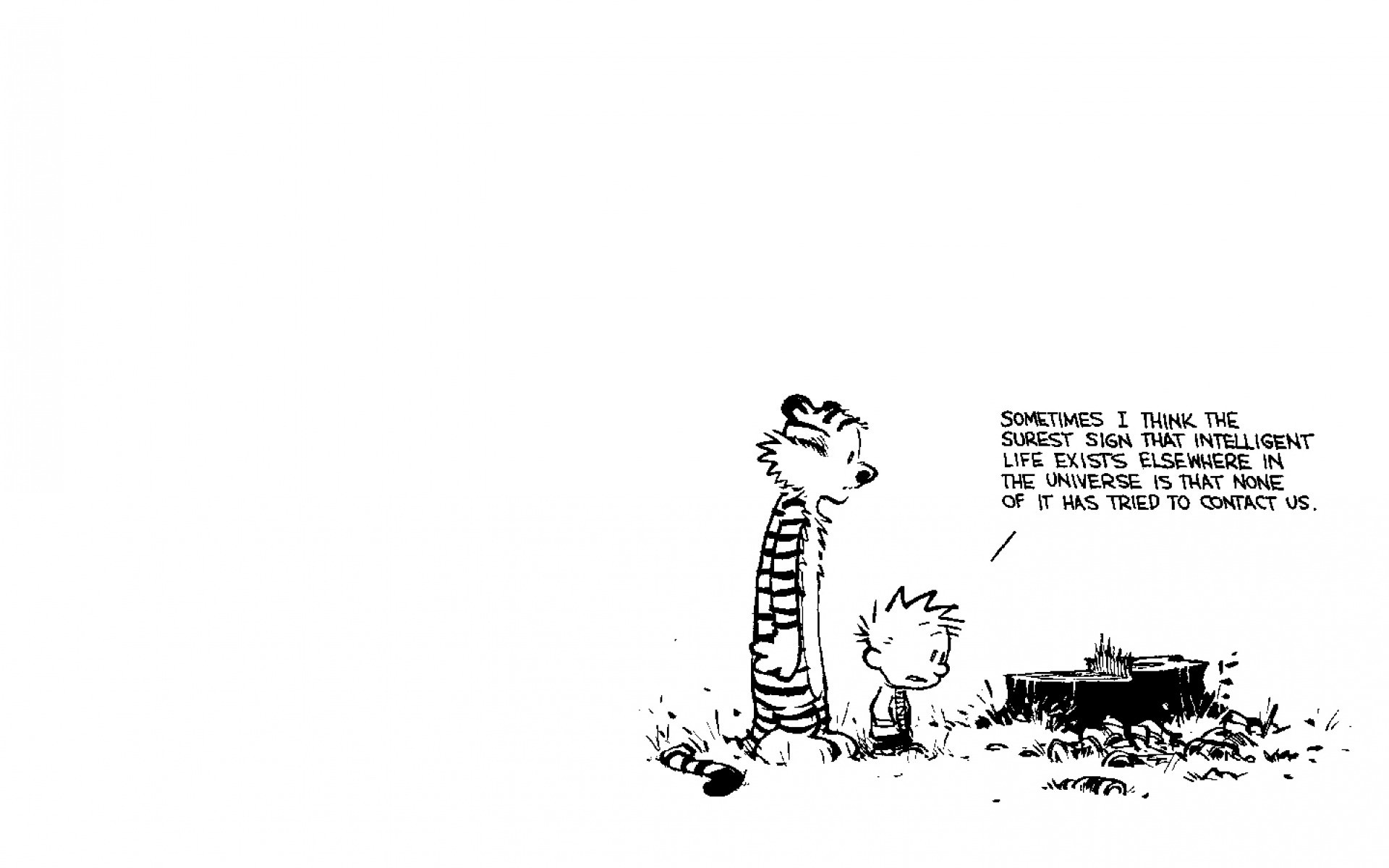 Calvin and Hobbes iPhone Wallpaper.