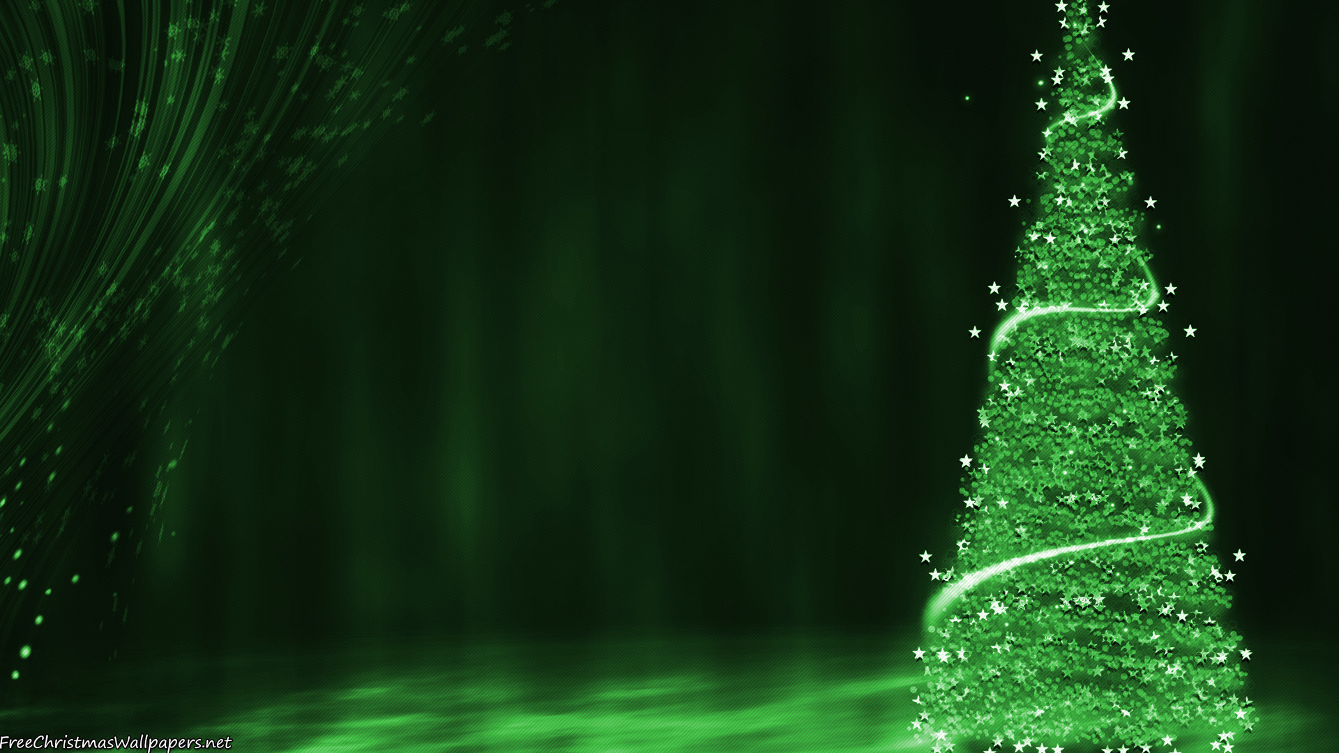 1920x1080 Green Christmas Background