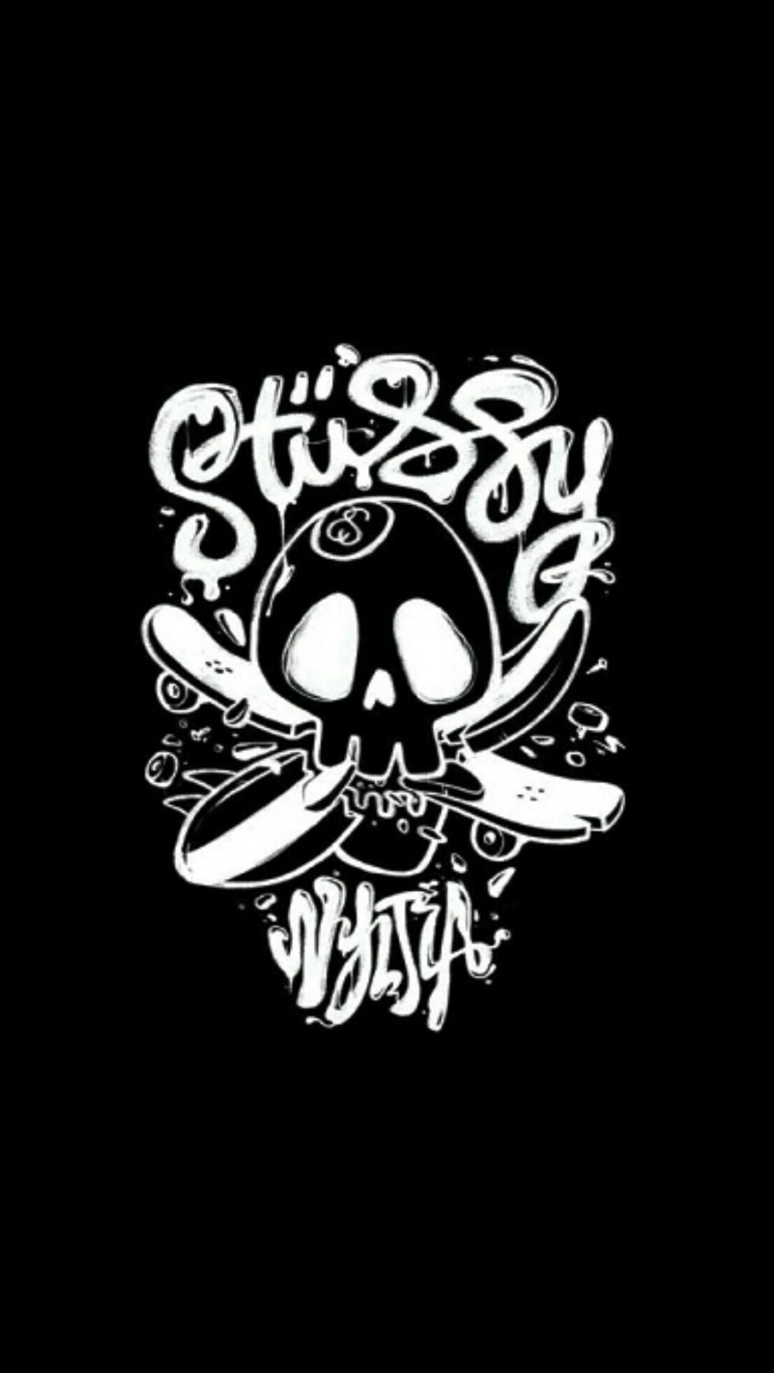 1107x1965 #samsung #edge #s6 #stussy #black #wallpaper #android #iphone