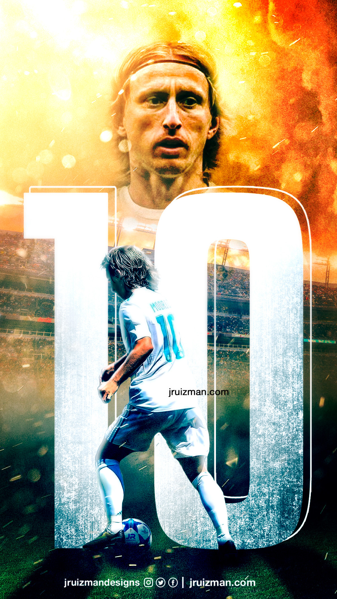 1080x1920 Wallpaper para el mÃ³vil de Luka Modric (Real Madrid)