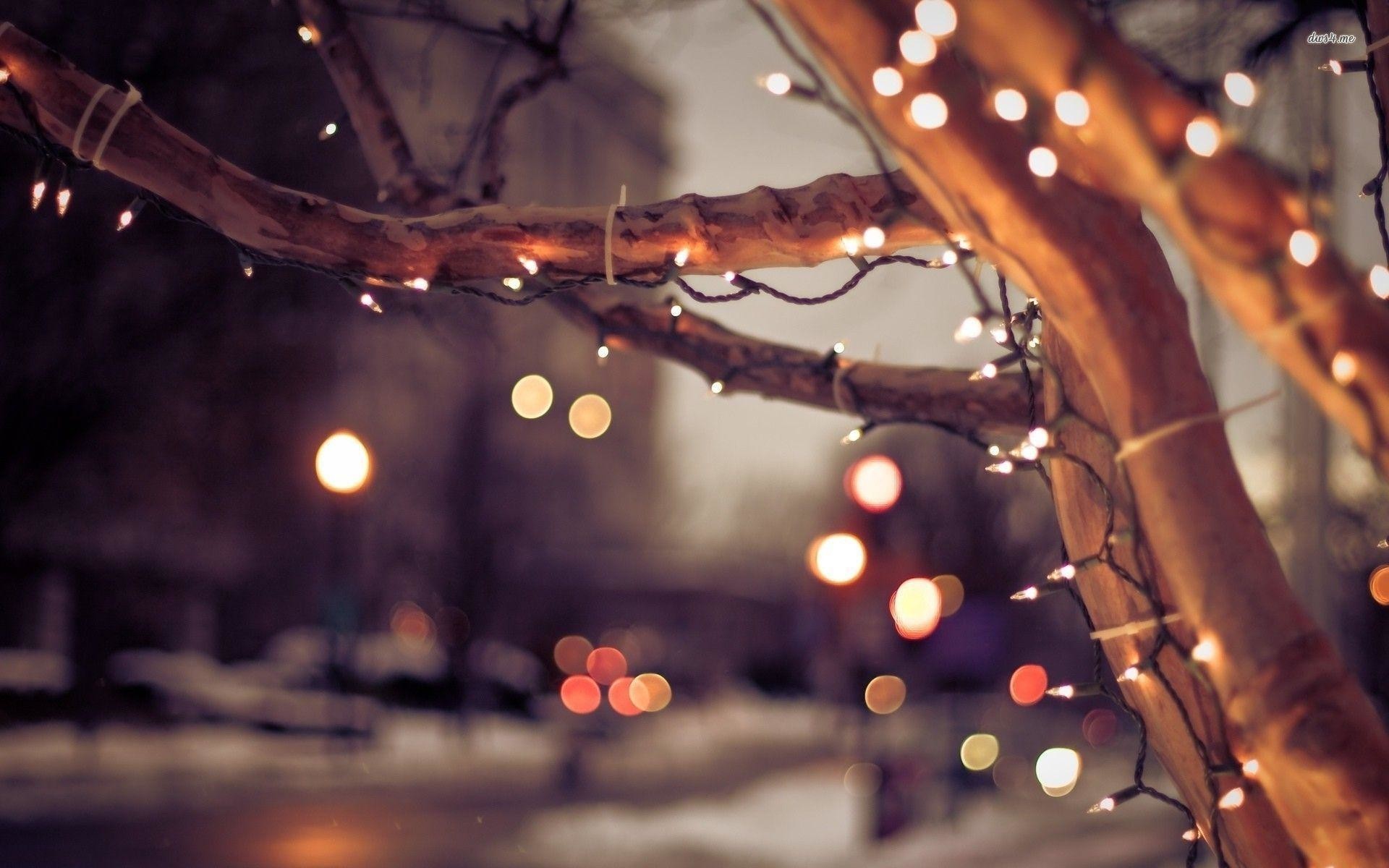 1920x1200 Christmas lights on the street wallpaper Holiday wallpapers #