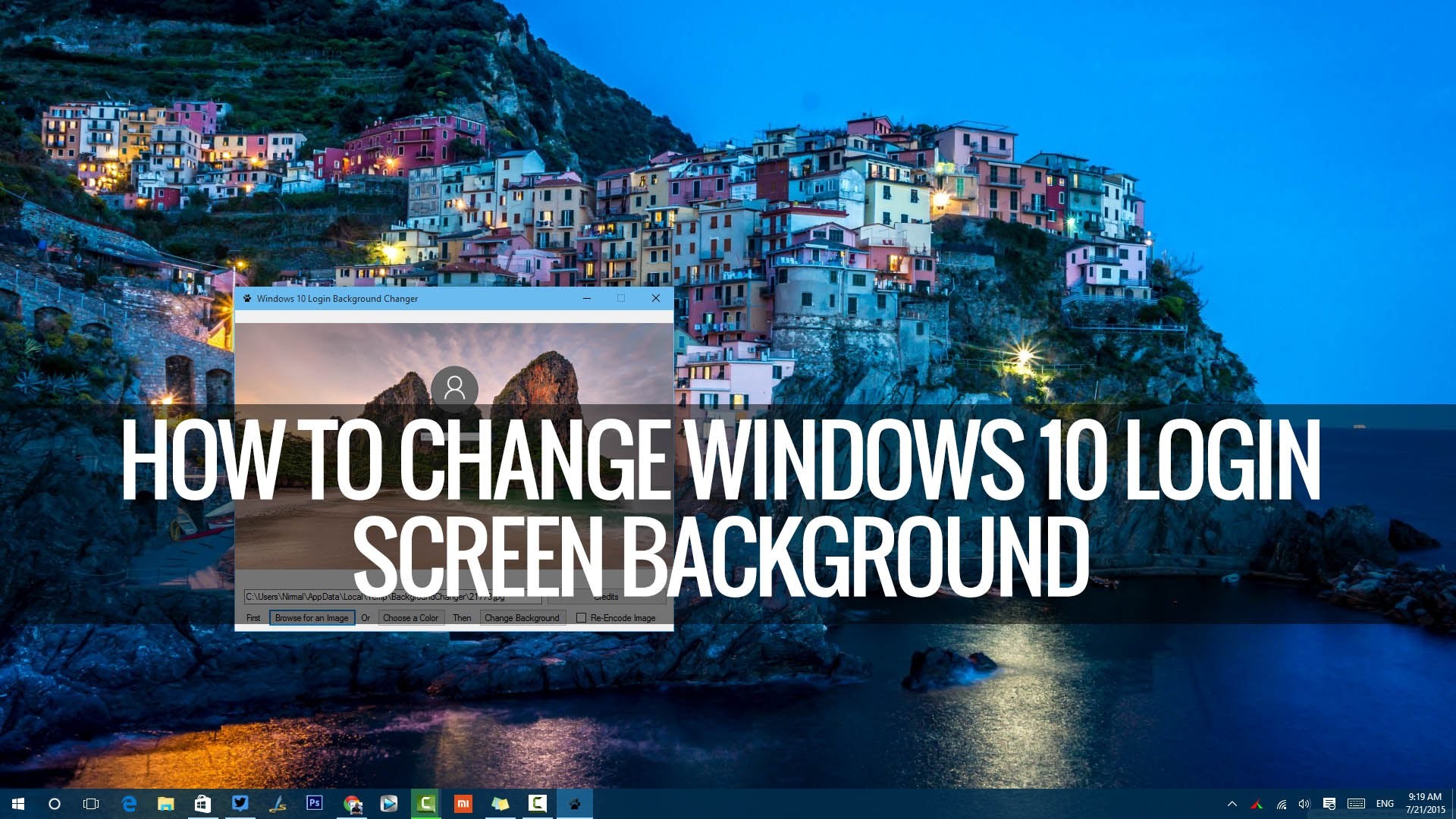 1920x1080 How to Change Windows 10 Login Screen Background | Techniqued - YouTube
