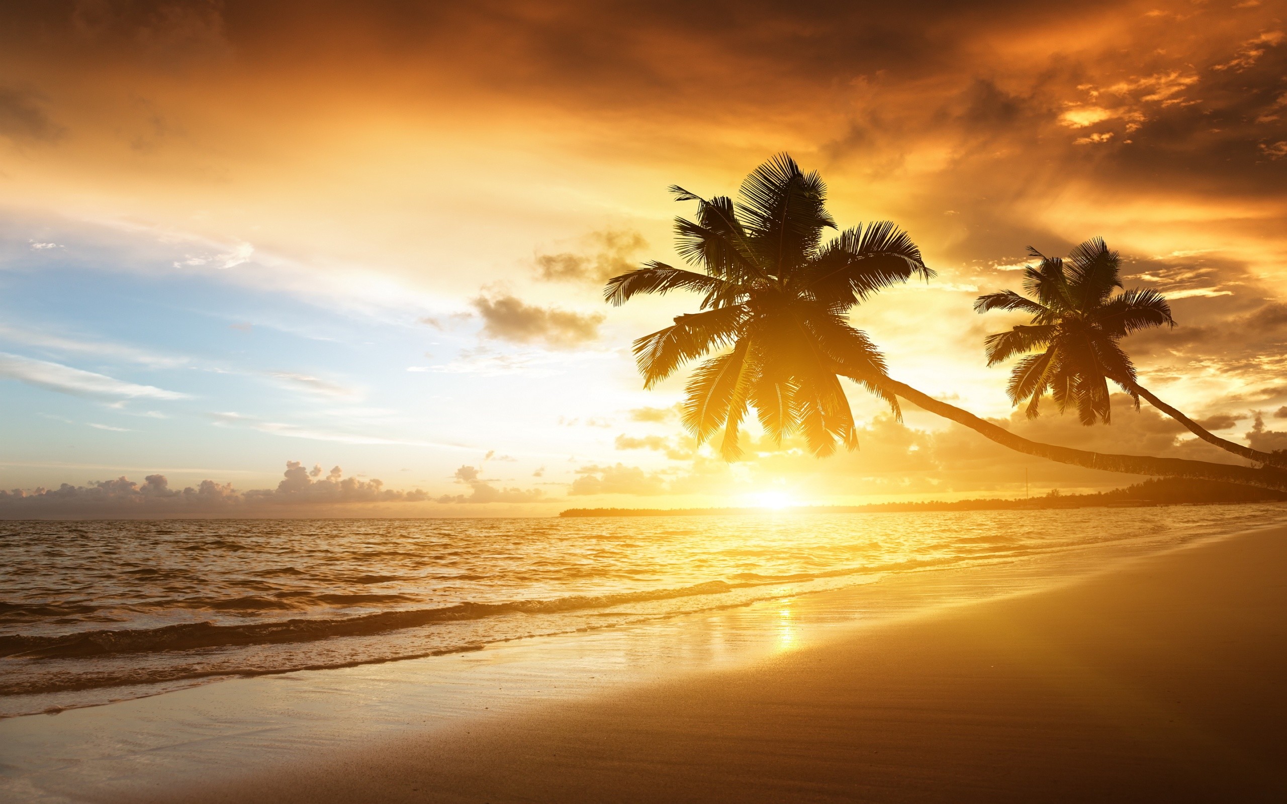 2560x1600 Beach Sunset Wallpaper Images