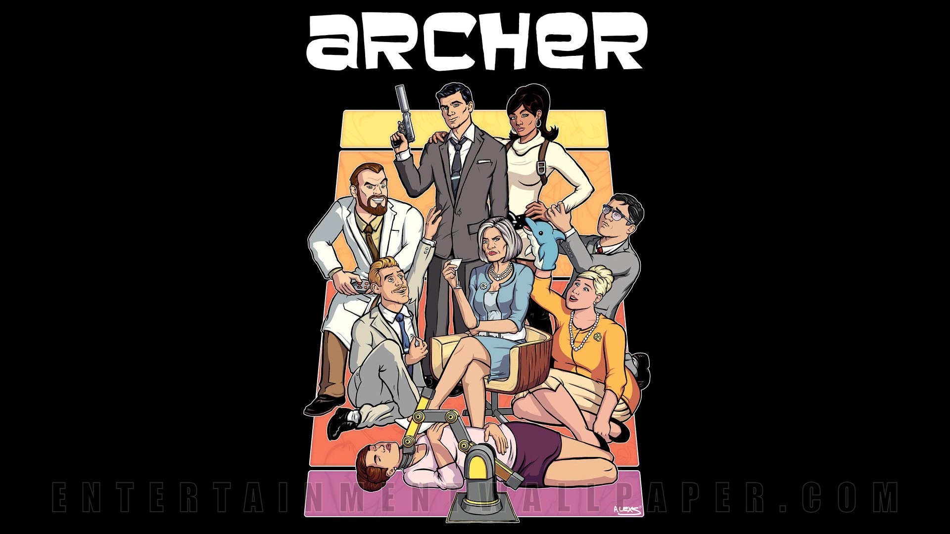 1920x1080 Archer Archer And Lana 