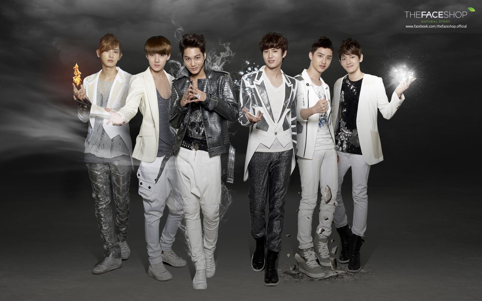 1920x1200 Download Exo For The Face Shop Kpop Wallpaper | Full HD Wallpapers