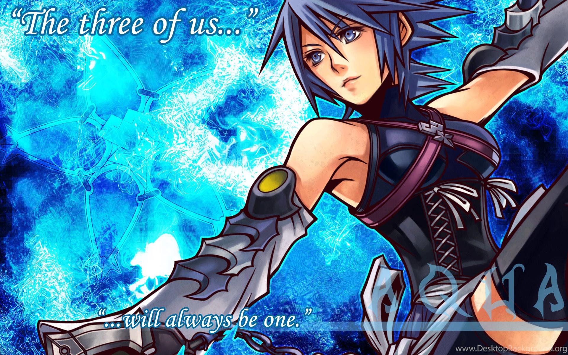 17+ Kingdom Hearts Aqua Wallpaper 4K PNG