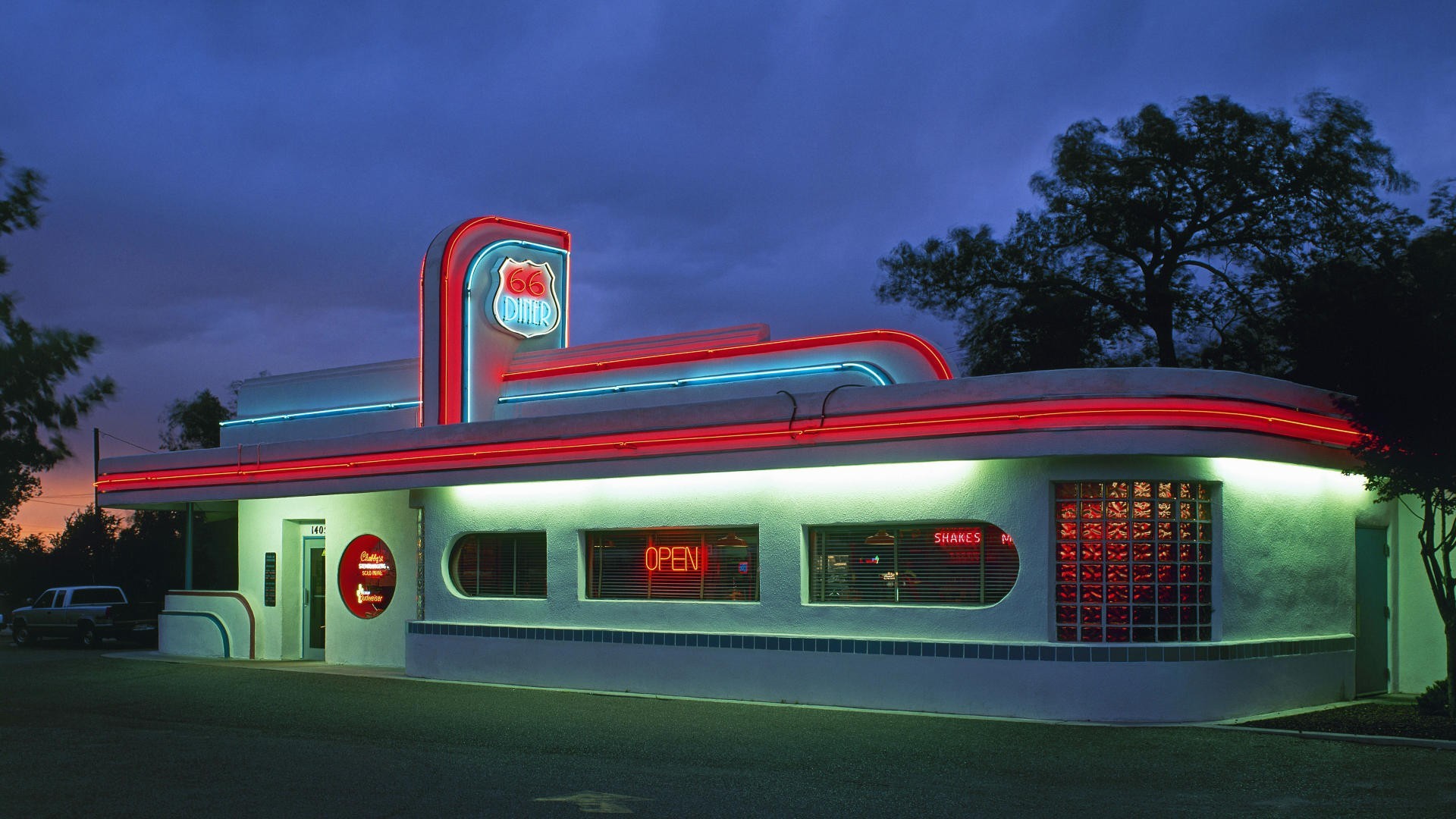 1920x1080 Route 66 California | HD Diner On Route 66 In California Wallpaper