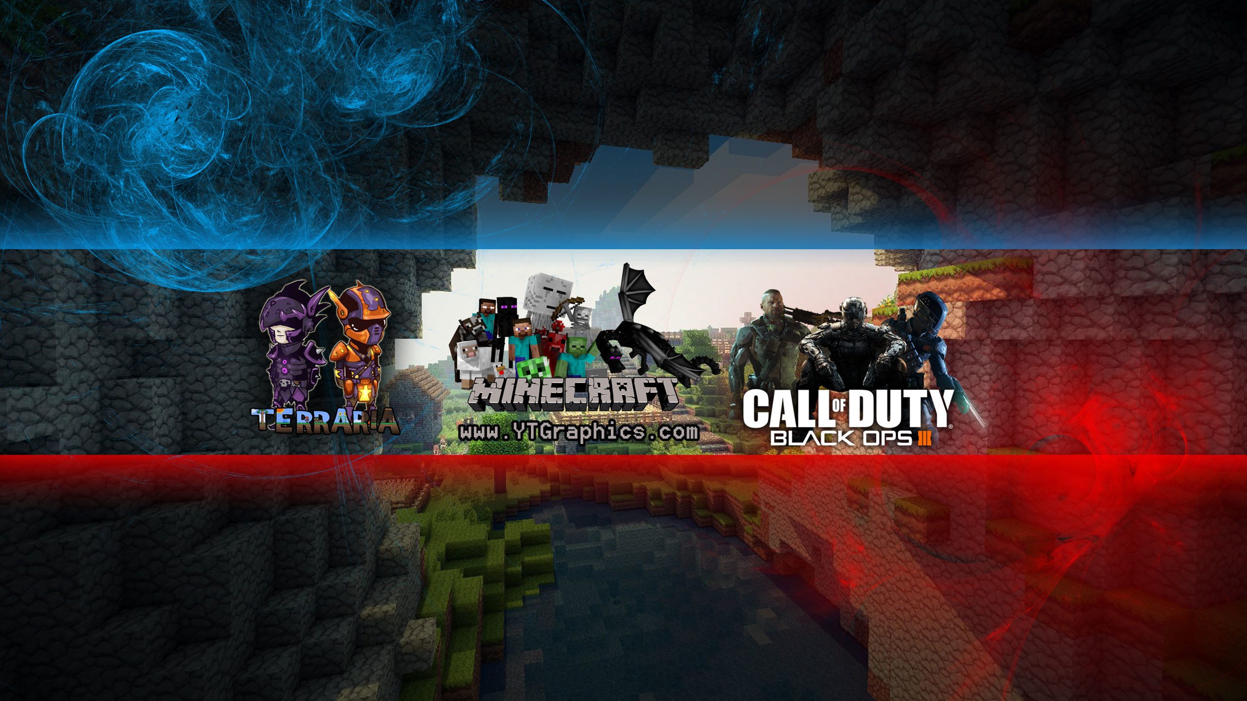 2560x1440 FREE YouTube Banner: "MINECRAFT" Channel Art - YouTube