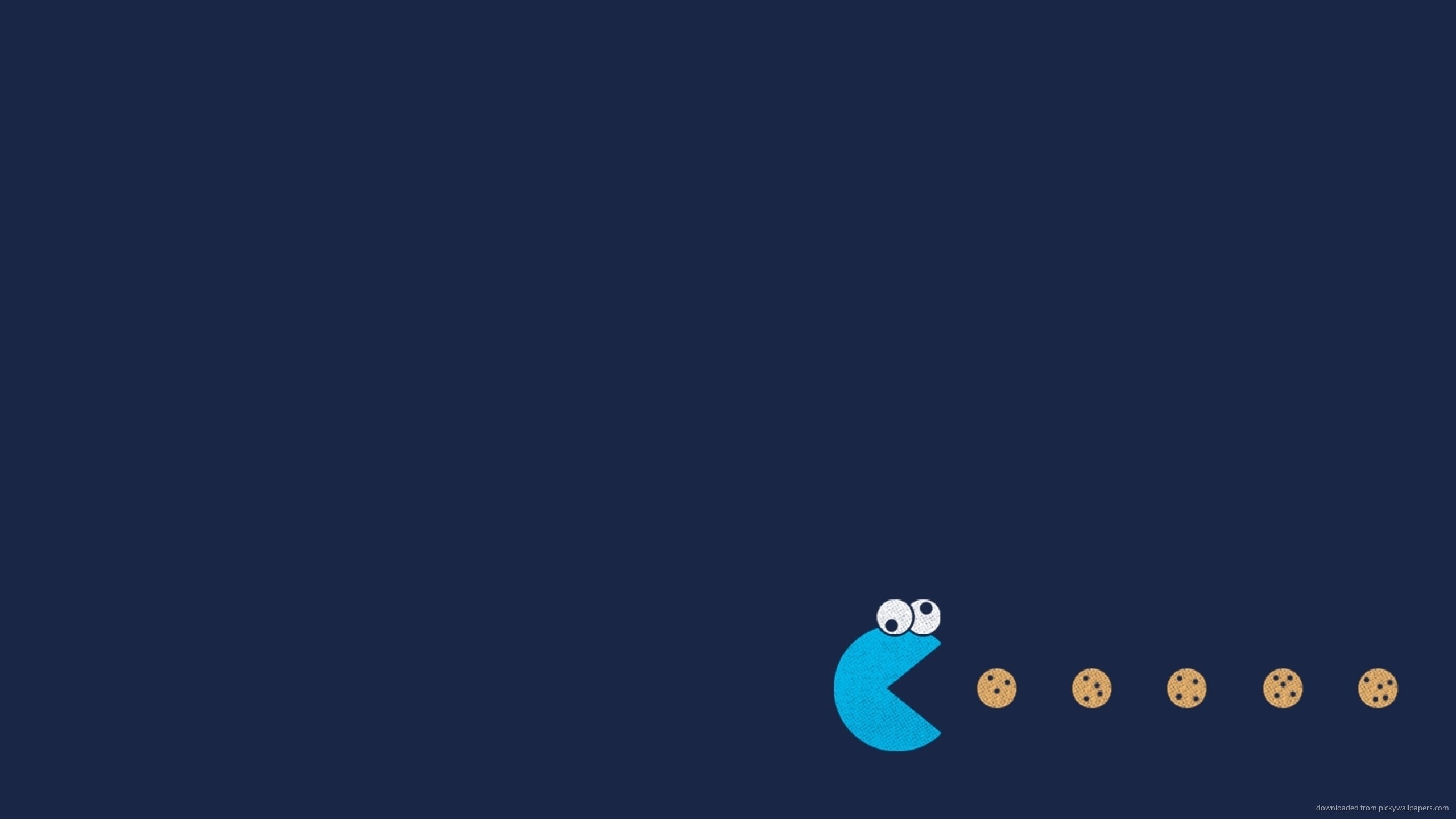 2560x1440 Cookie Monster Pacman for 