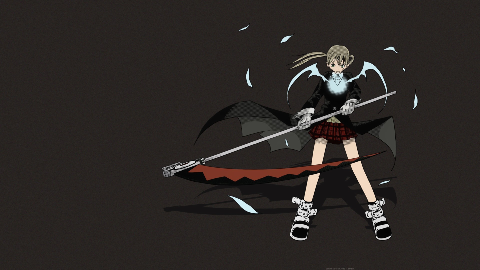 1920x1080 Girl with a scythe in the anime Soul Eater