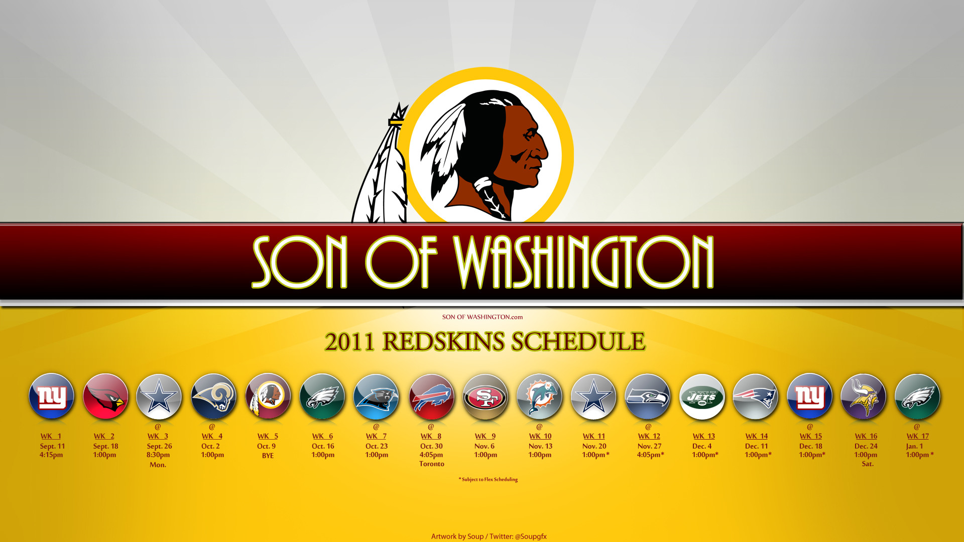 1920x1080 Washington Redskins Schedule