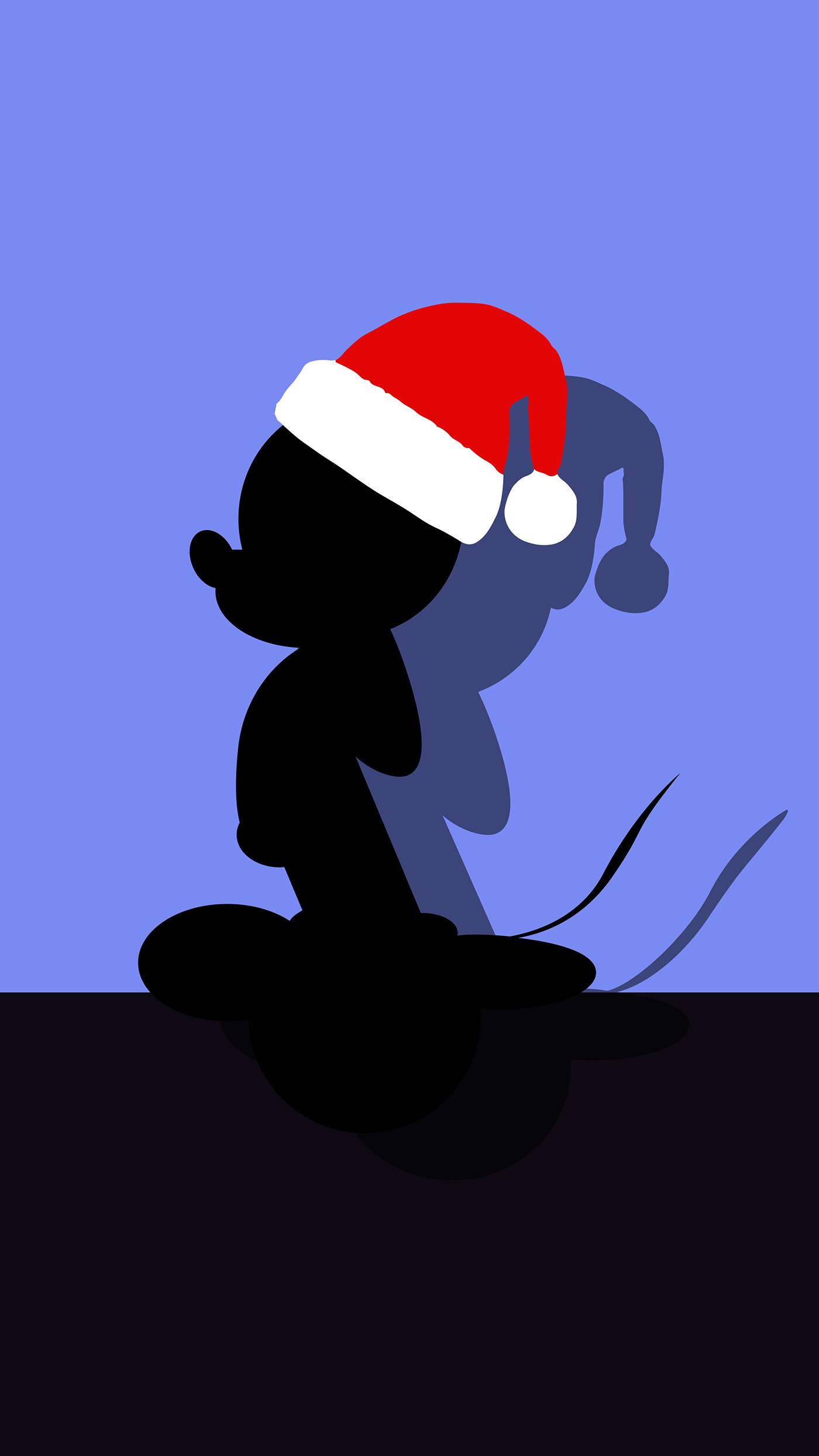 1400x2489 Mickey Mouse likes Christmas! Wallpaper for the holidays!