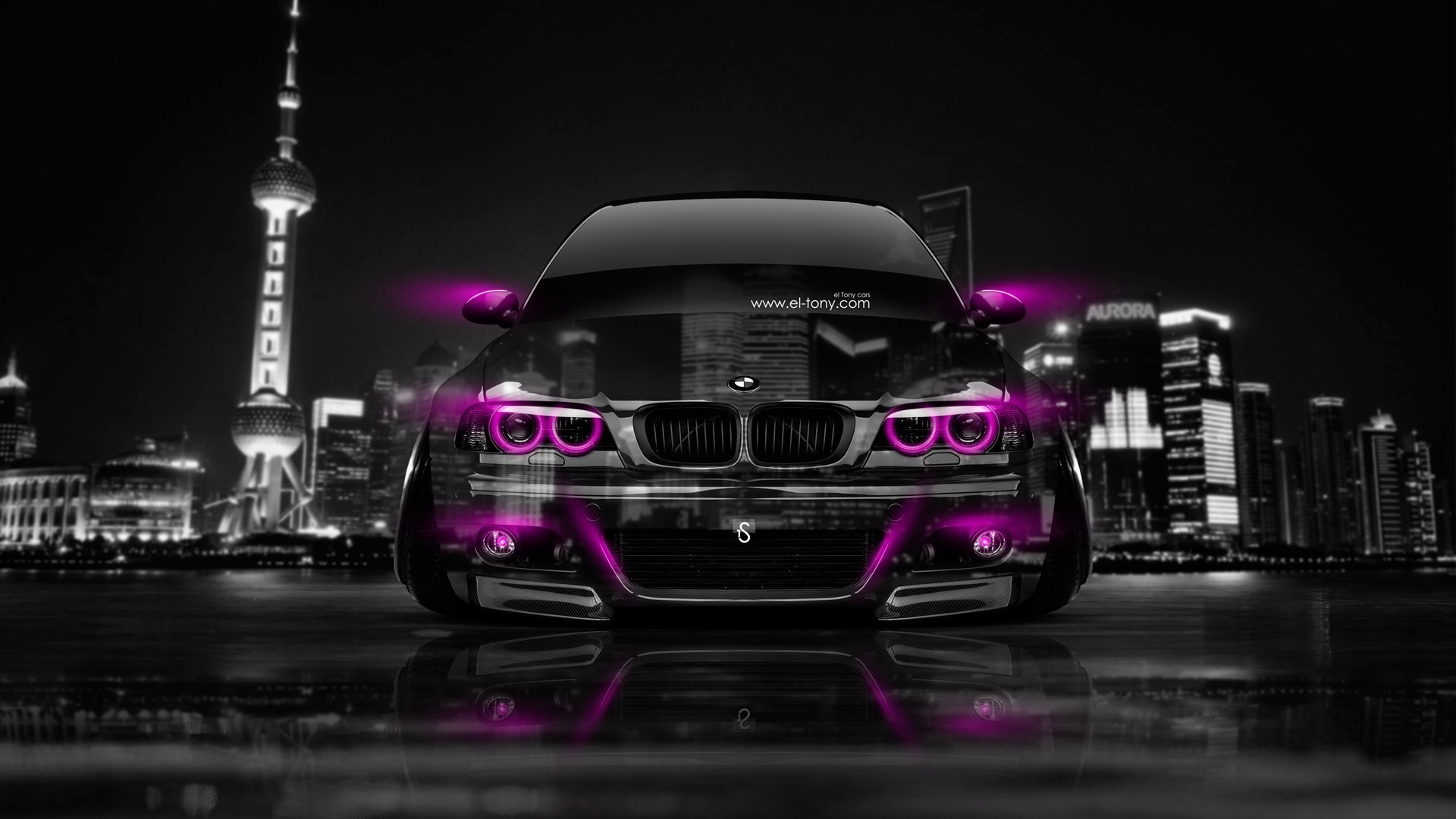 1920x1080 Bmw M3 E46 Front Crystal City Car 2014 El Tony Wallpaper