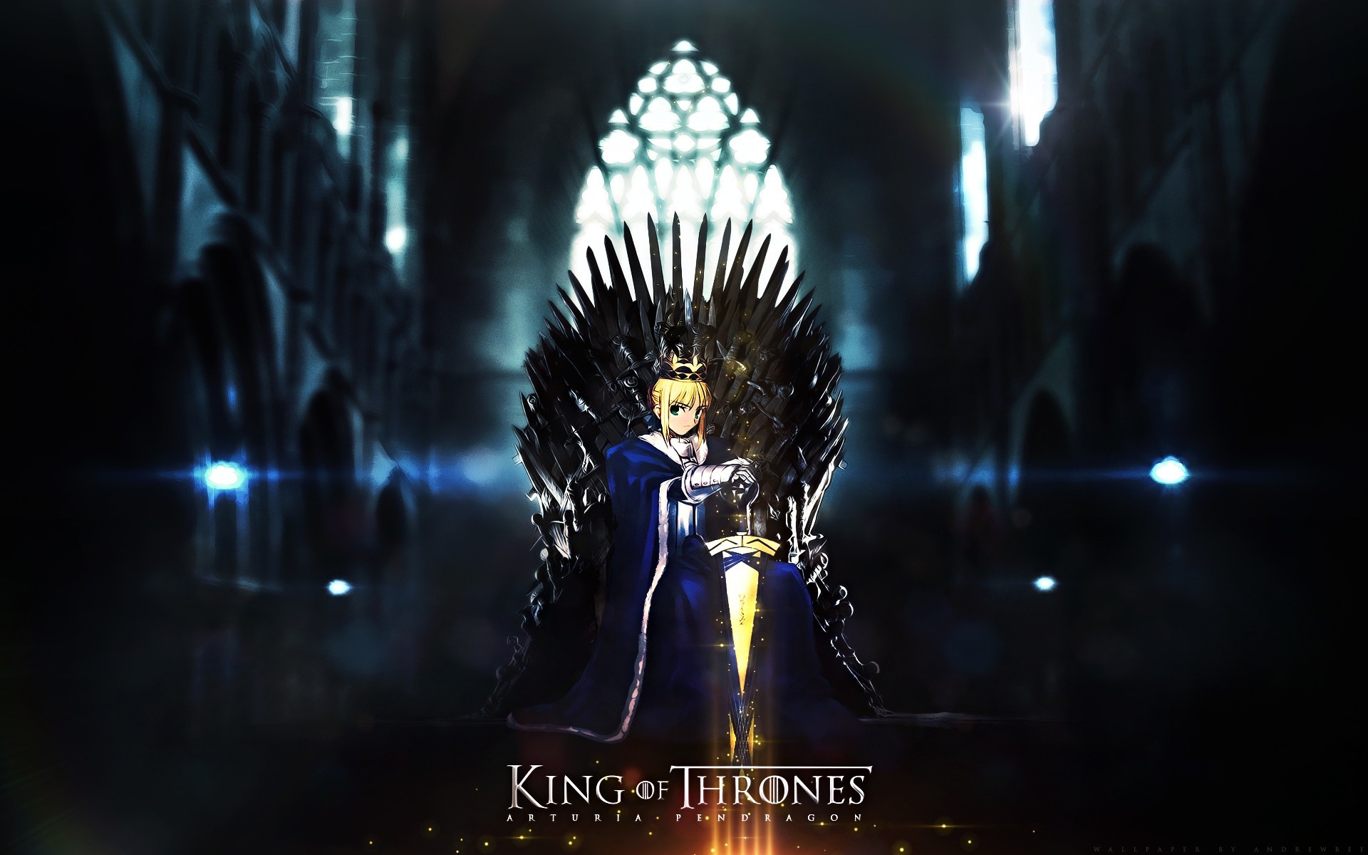 1920x1200 Blondes fatestay night king game of thrones anime girls fate series thrones  wallpaper |  | 16072 | WallpaperUP
