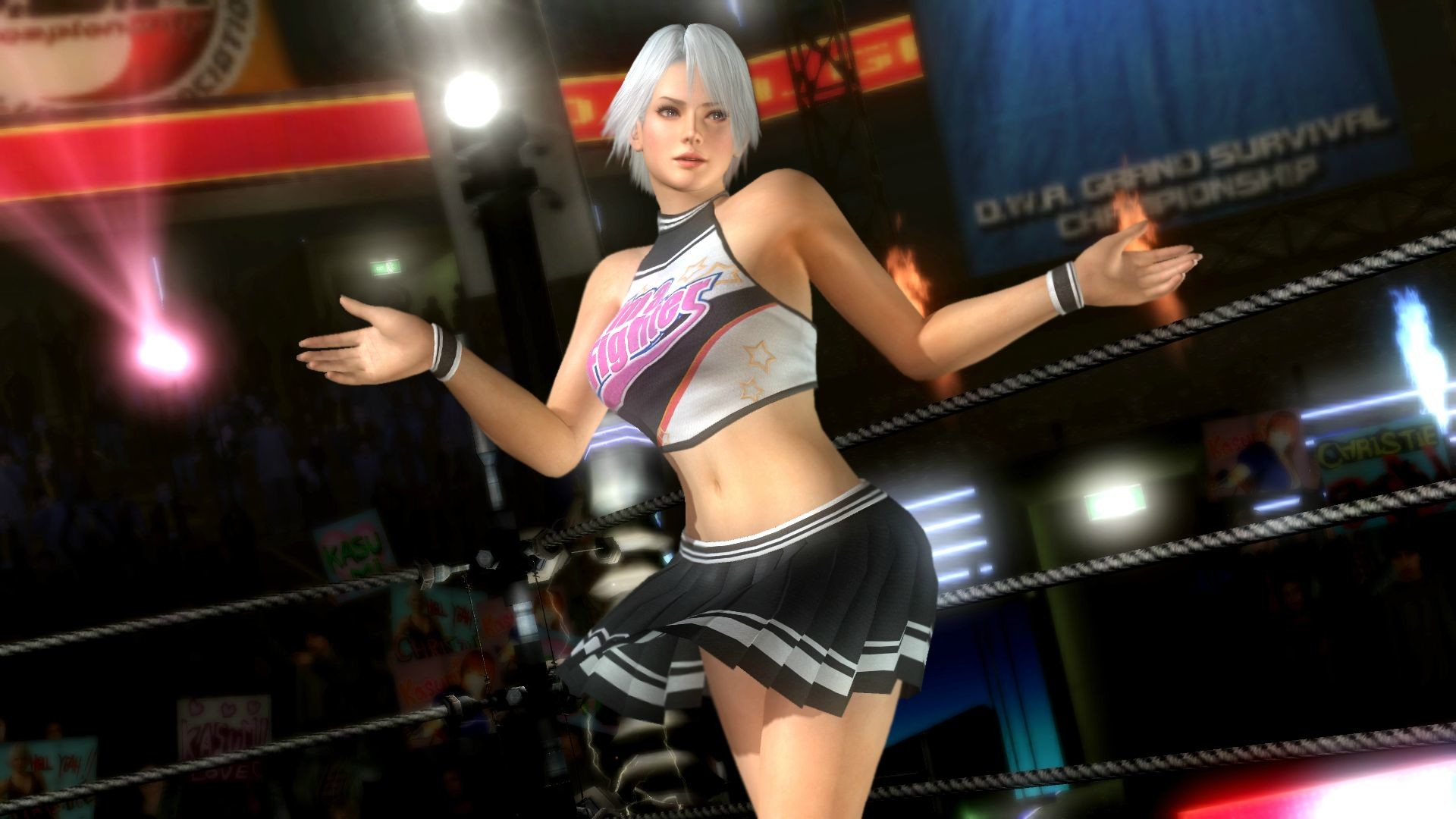 1920x1080 Dead or Alive 5 Plus - New Lisa, Lei Fang, Hitomi, Christie, Helena, and  Kokoro Cheerleaders Costumes Out Now, Screenshots/Wallpapers