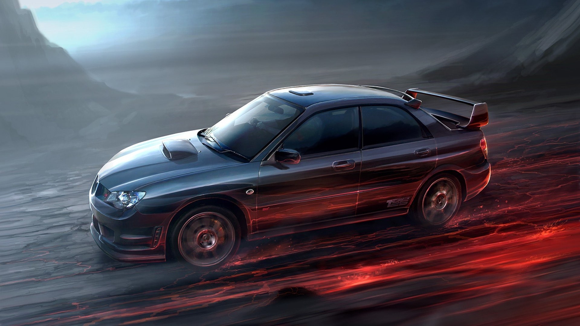 Download Black Parked Subaru WRX STI 4K Wallpaper  Wallpaperscom