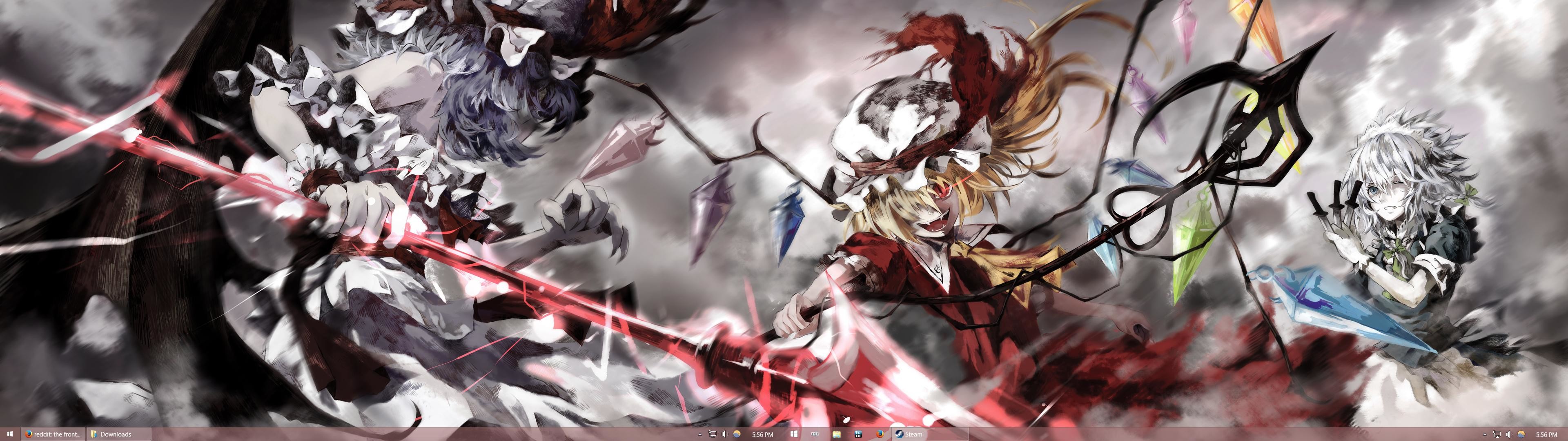3840x1080 Anyone have Touhou-related dual screen wallpapers?