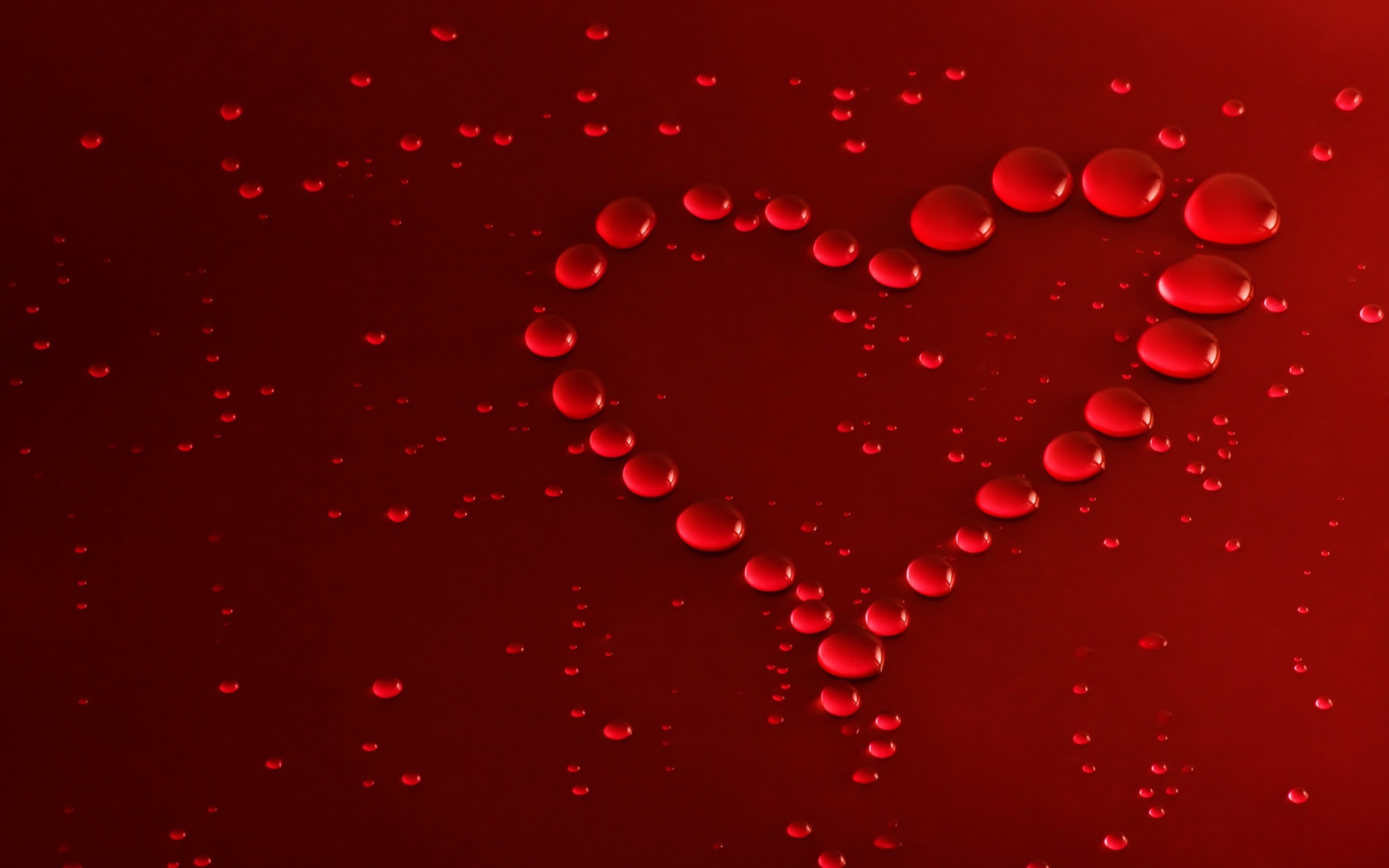 2560x1600 Cute Red Bubbles