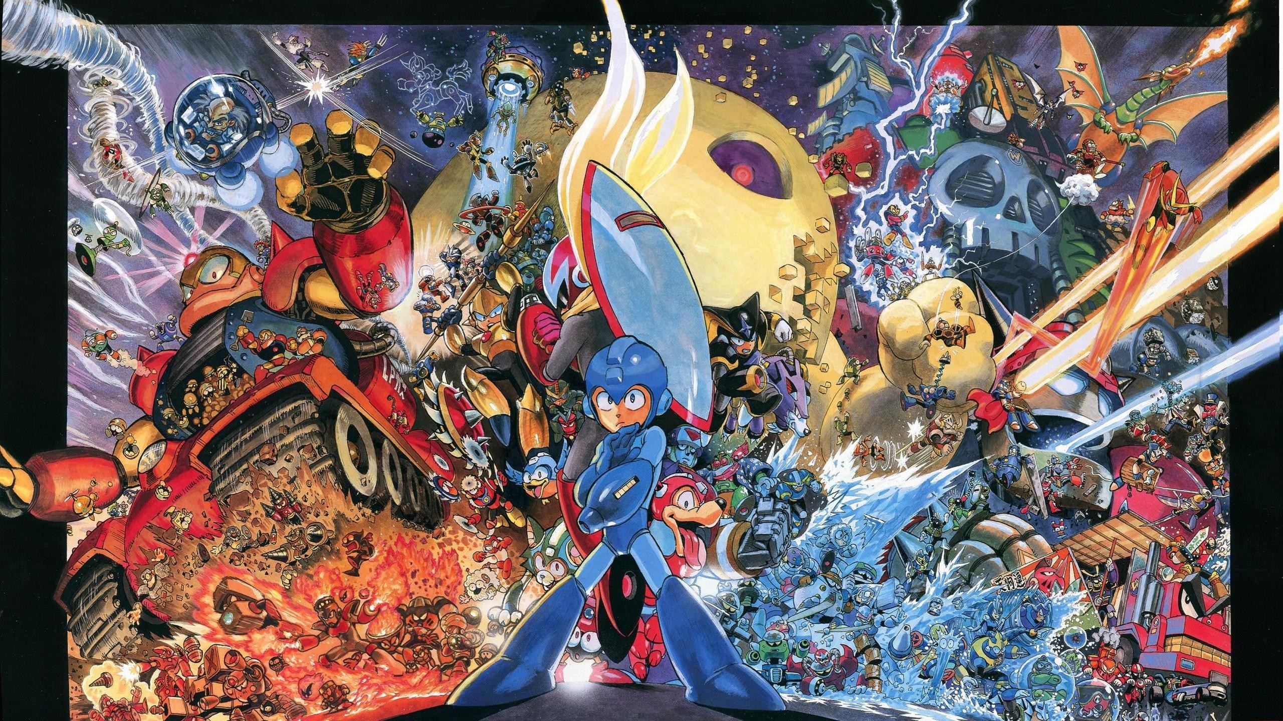 2560x1440 Rockman, Mega Man, Yusuke Murata  - Wallpaper - ImgPrix