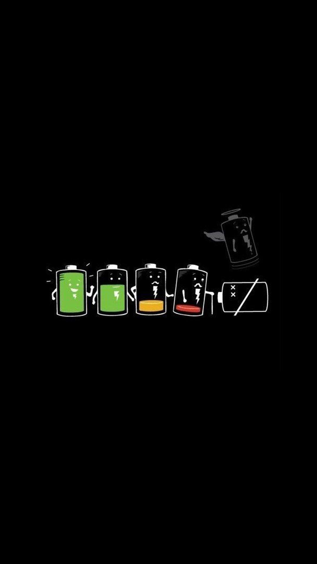 1080x1920 Battery Life Cycle Funny #iPhone #6 #plus #wallpaper