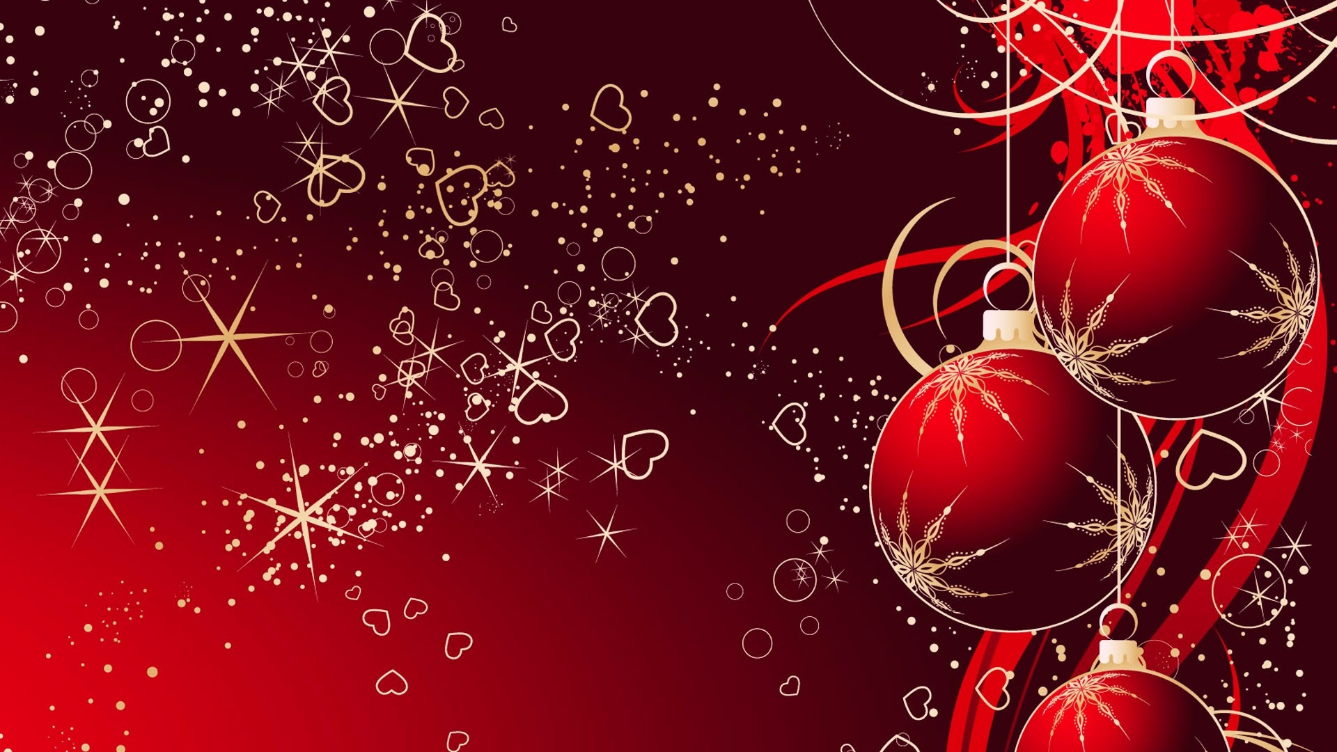 1920x1080 Red Christmas Wallpaper 6508