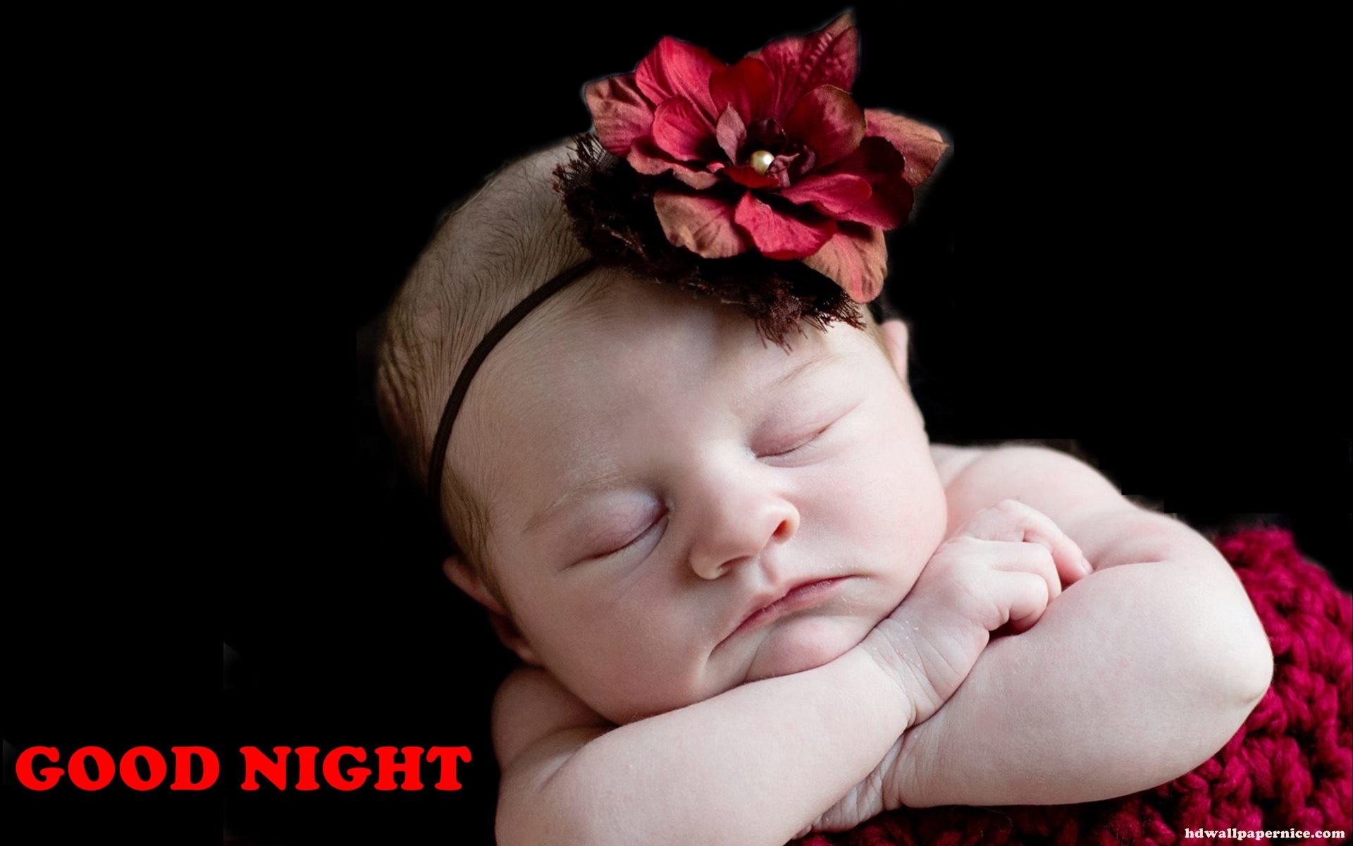 1920x1200 Good Night Sweet And Cute Baby Angel HD Wallpaper #01886