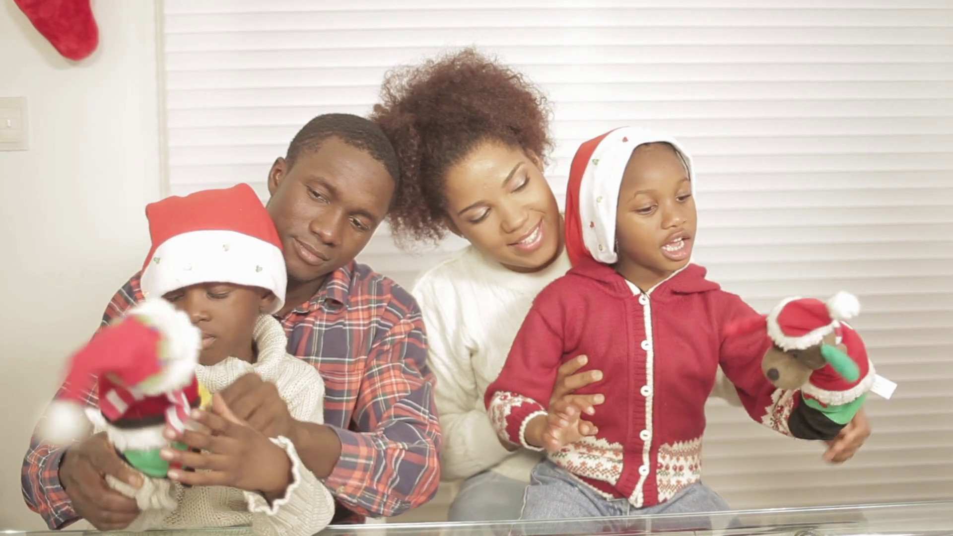 1920x1080 Black family playing with christmas gifts Stock Video Footage - Storyblocks  Video