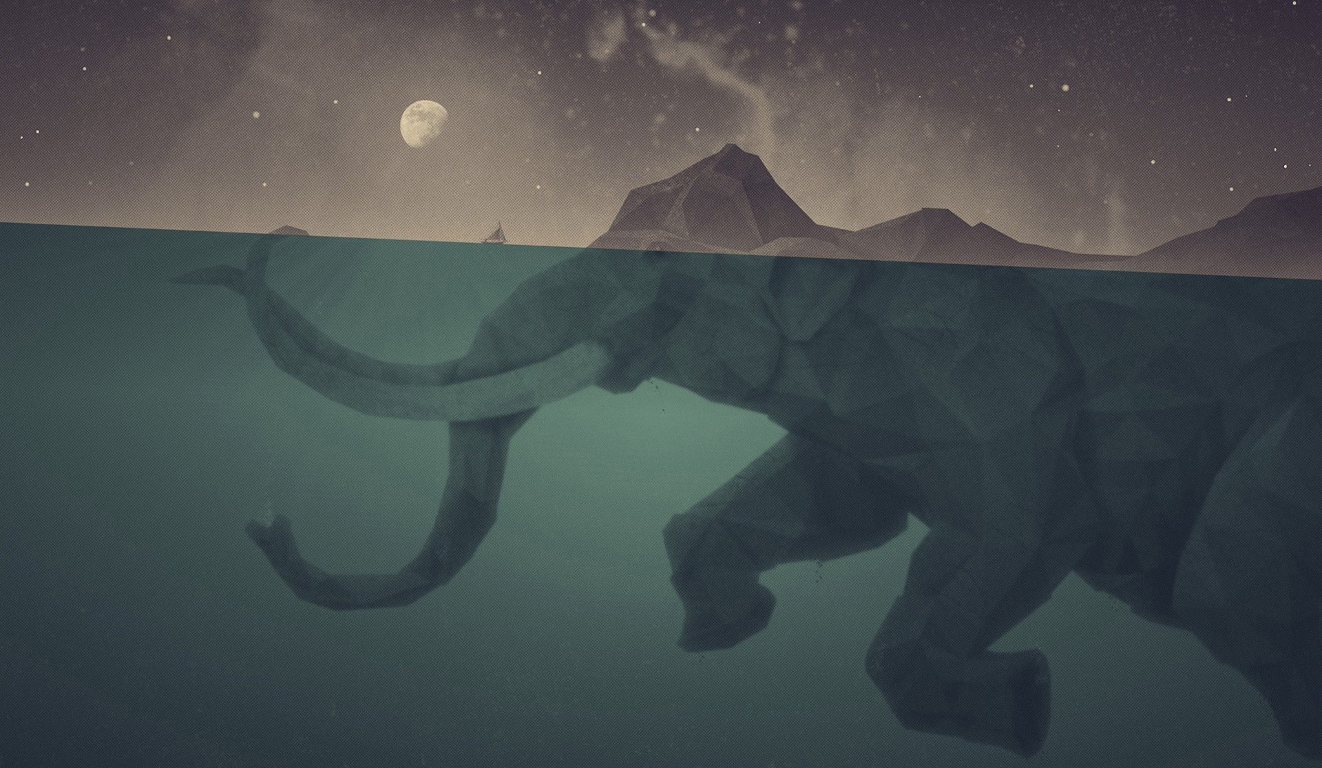 1920x1116 Abstract Moon Fantasy Art Islands Elephants Underwater. Abstract  Minimalistic Waves Coffee Solid Simplistic Simple The Great Wave Off  Kanagawa Wallpaper HD