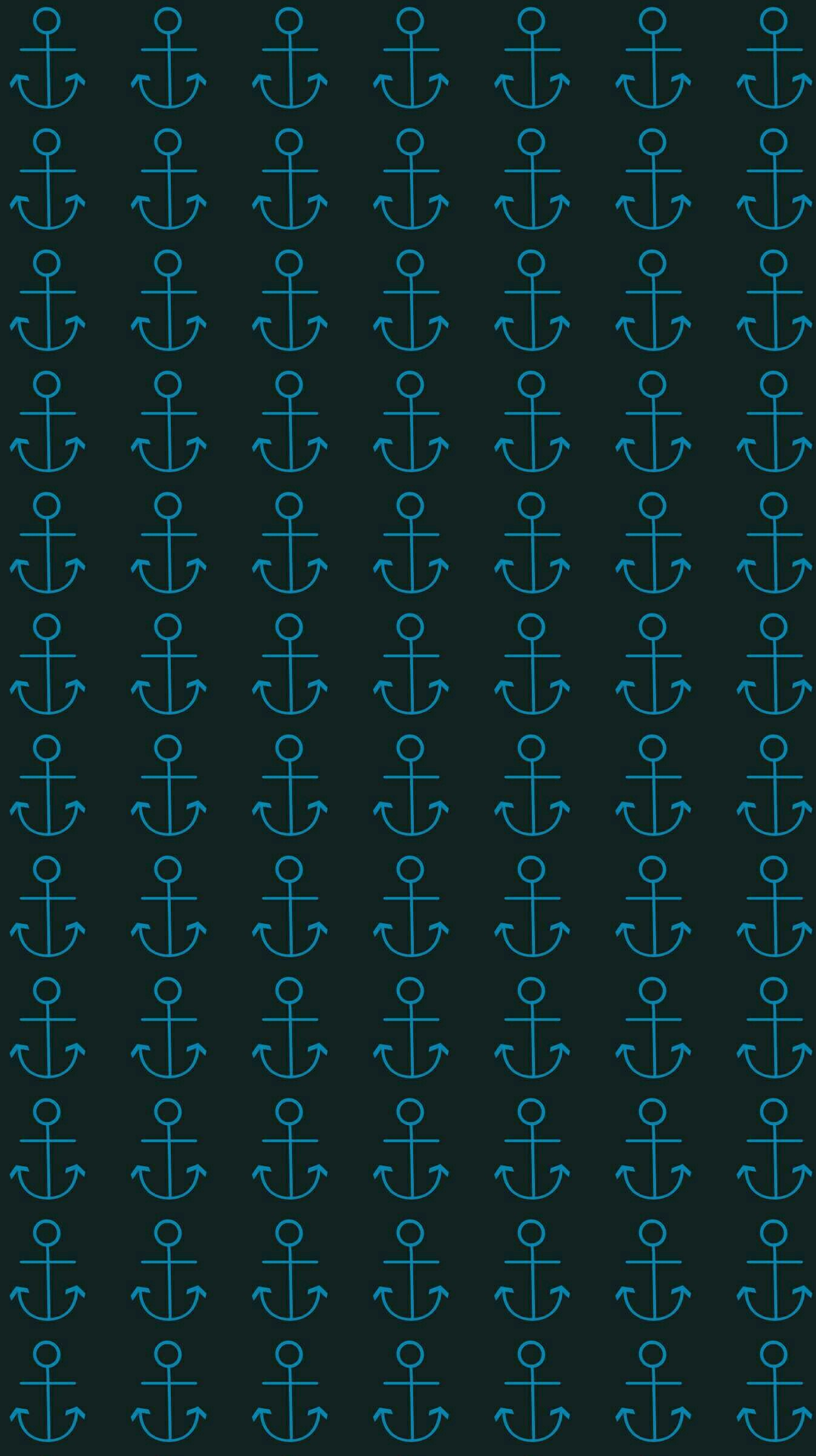 1347x2402 Blue Anchor on black background