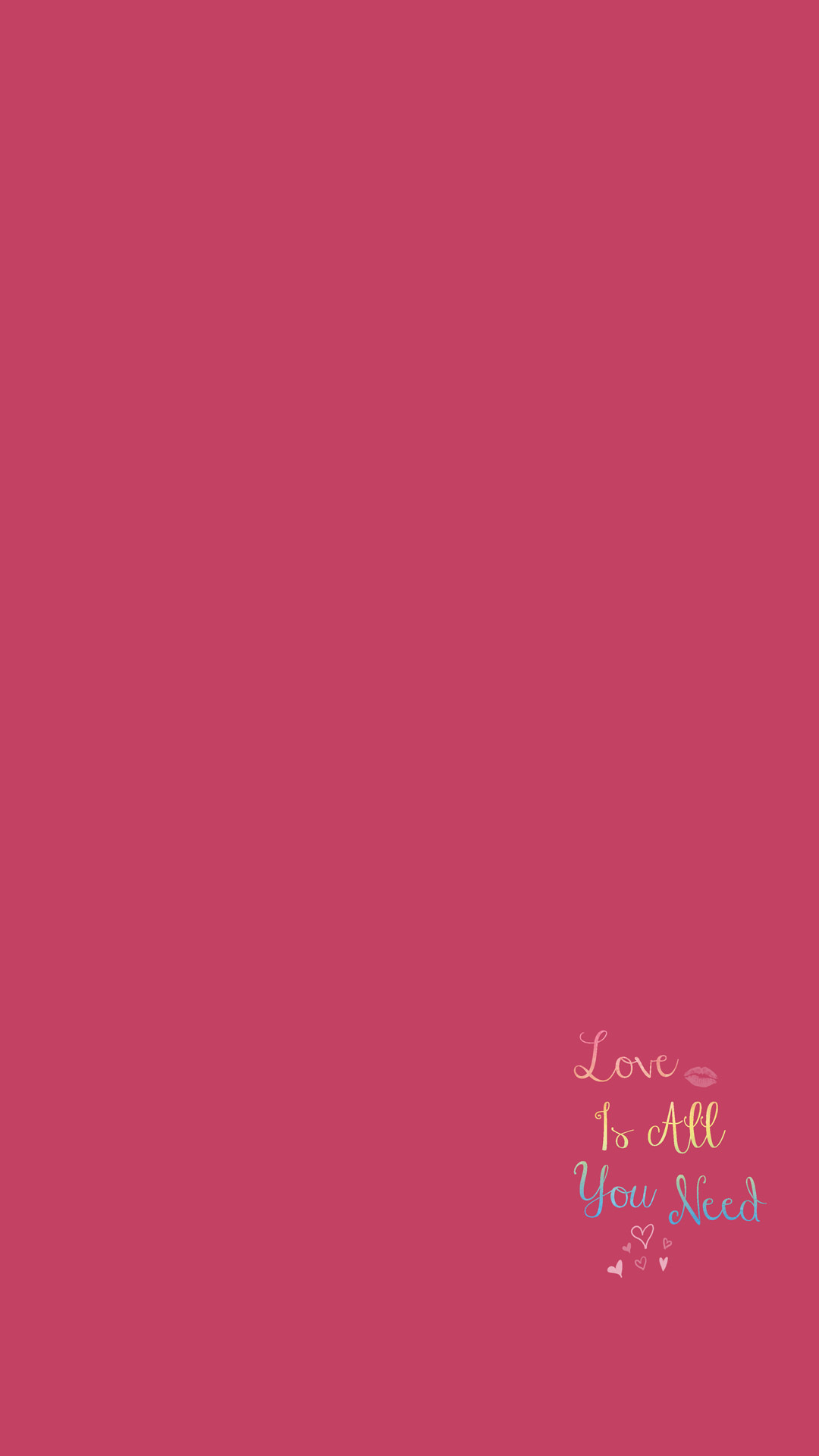 1080x1920 Quote Love Lips Rouge iPhone Wallpaper Pink Home Screen