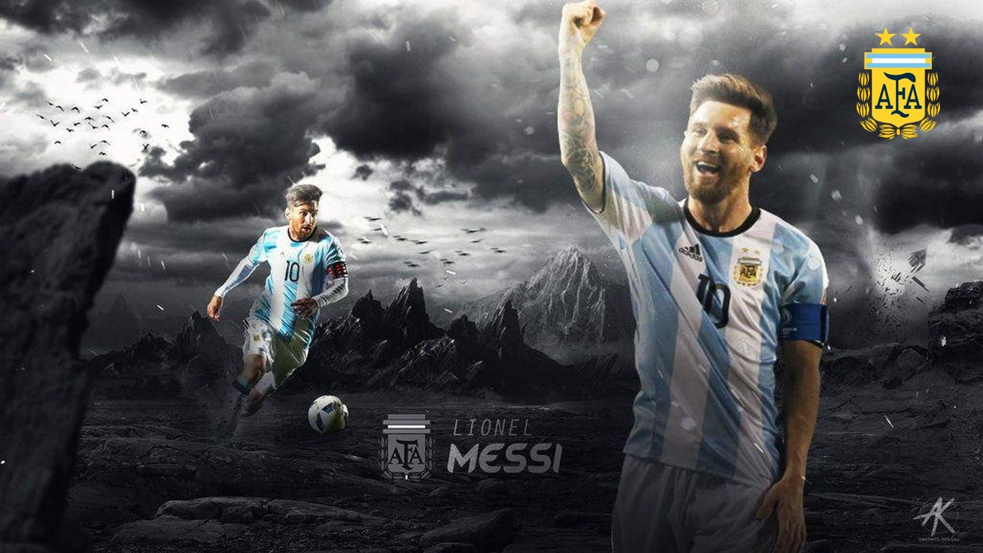 1920x1080 Wallpapers HD Messi Argentina