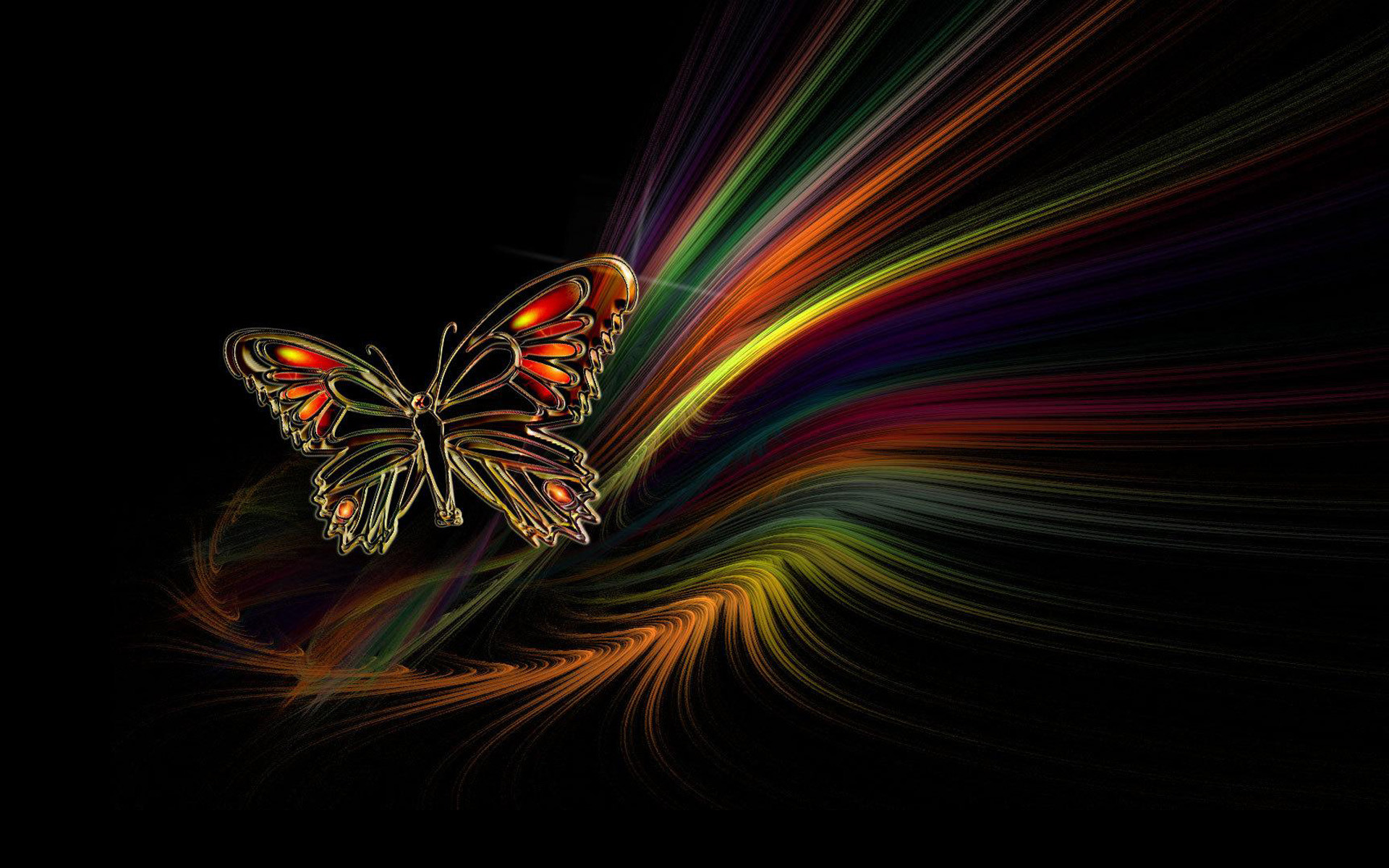 1920x1200 Artistic Butterfly Artistic Abstract Colors Colorful Wallpaper