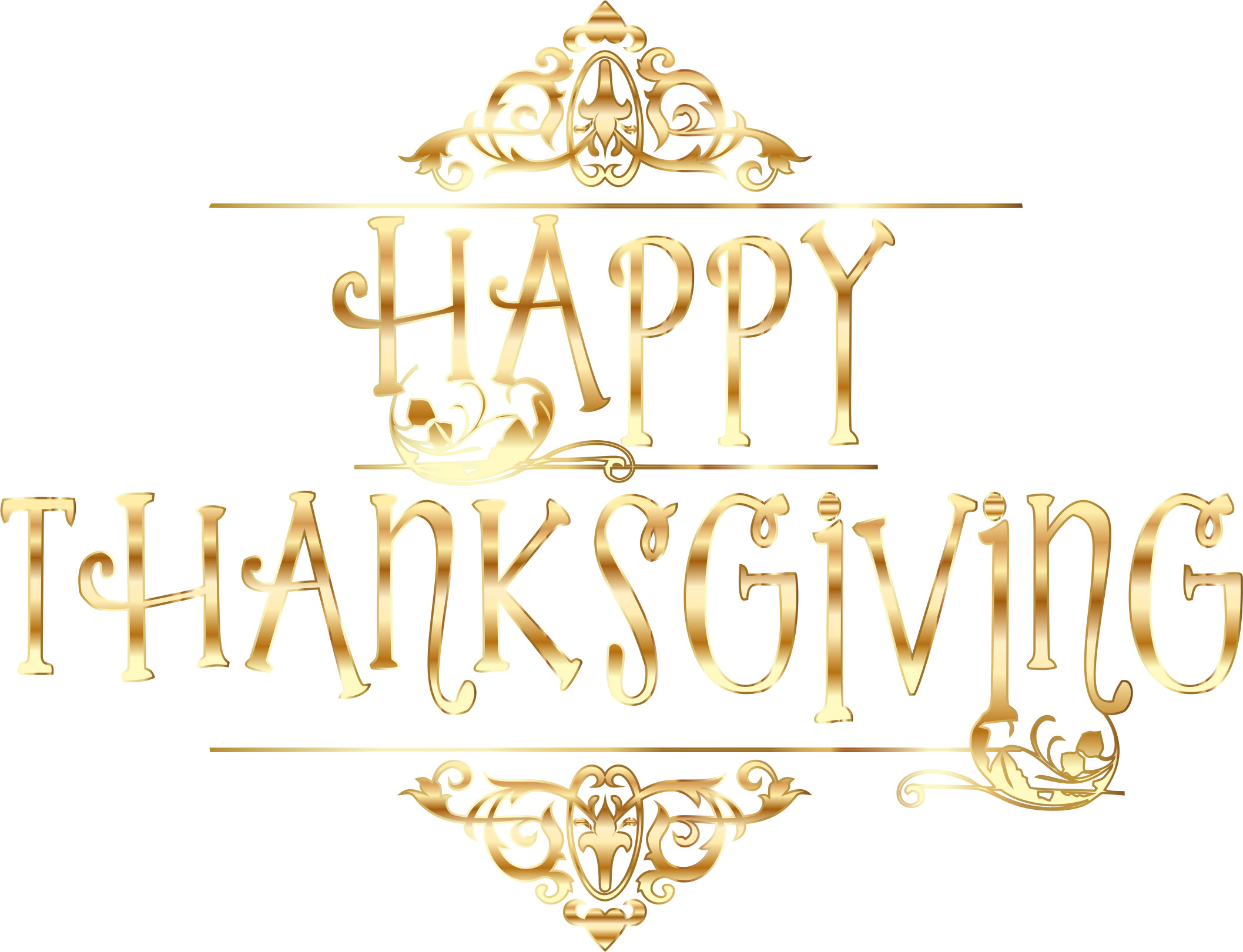 2115x1620 Gold Happy Thanksgiving Typography No Background