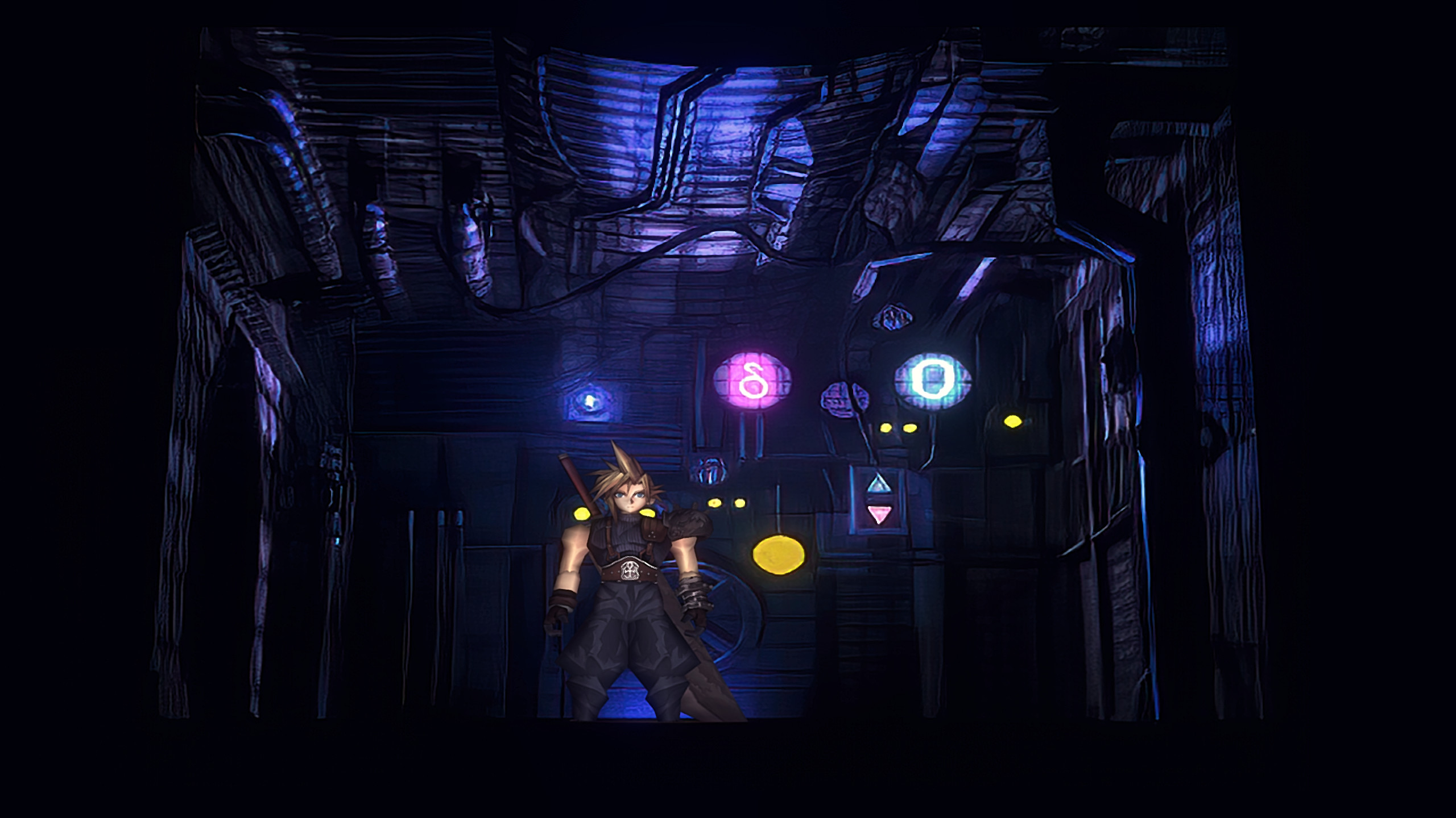 2560x1440 Final Fantasy VII AI Background Mod (OGFields)