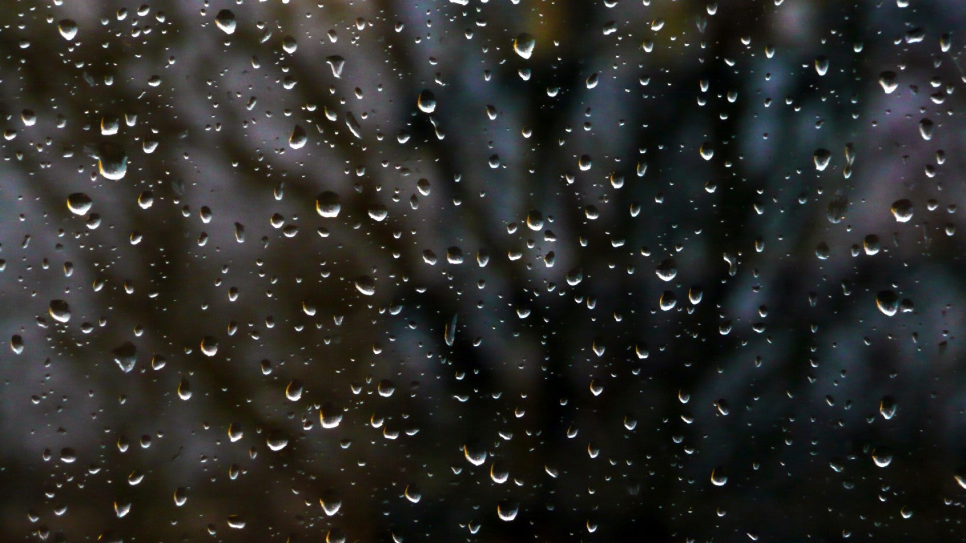 1920x1080 Preview wallpaper rain, window, glass, drops, night 