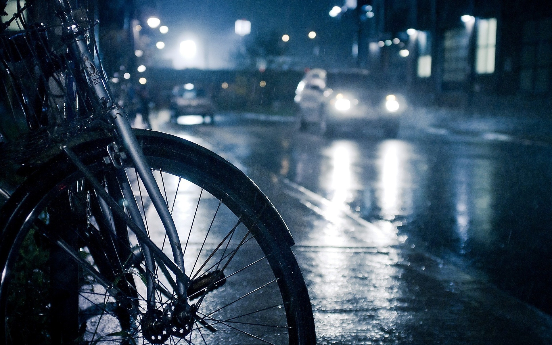 1920x1200 Rainy Day And Bicycle Wallpaper HD Wallpaper | WallpaperLepi