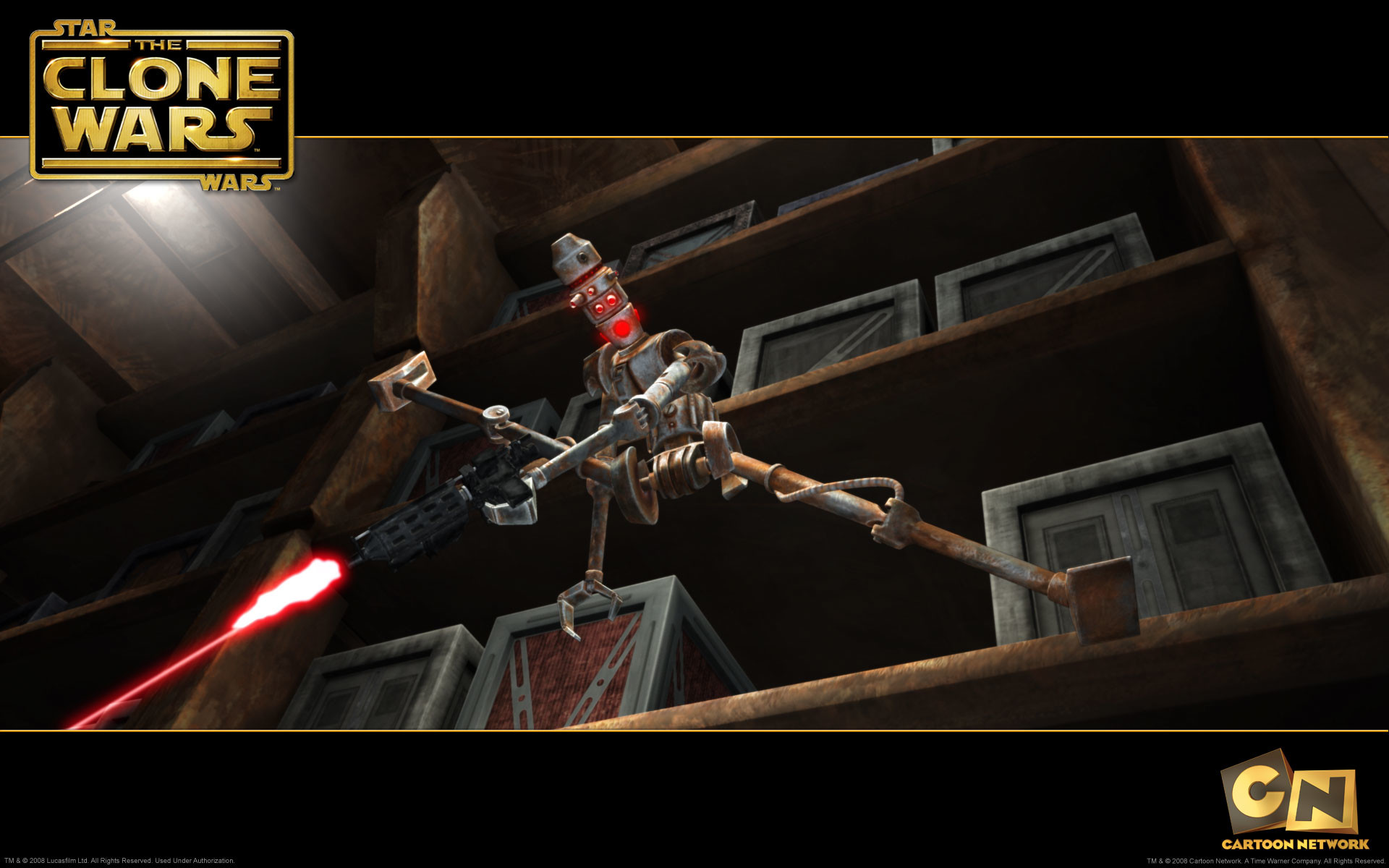 1920x1200 wallpaper image of an assassin droid about to attack Â· Assassin Droid from  The Clone Wars ...