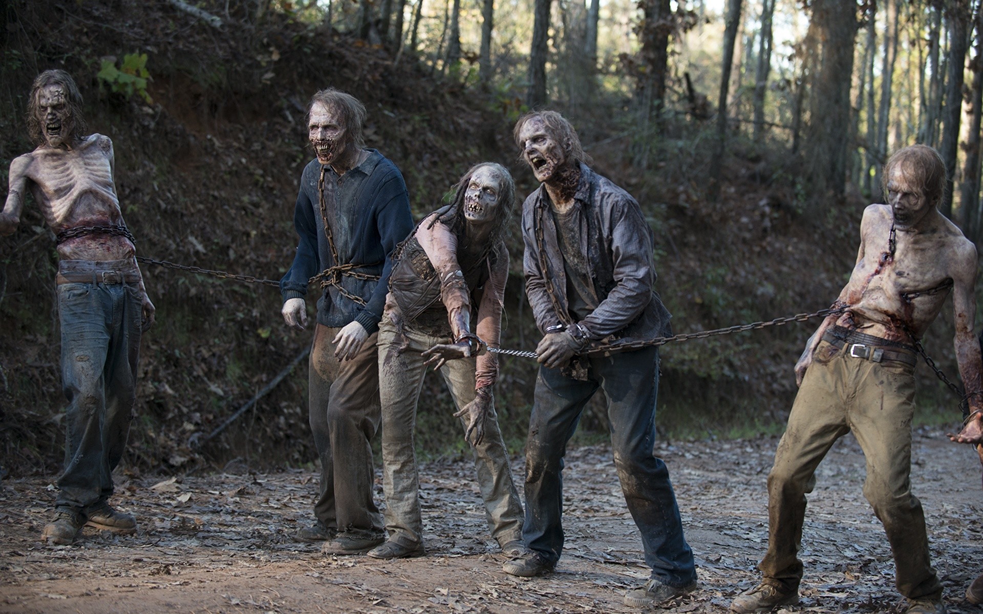 1920x1200 Wallpaper The Walking Dead TV Zombie Season 6 Chain Movies 