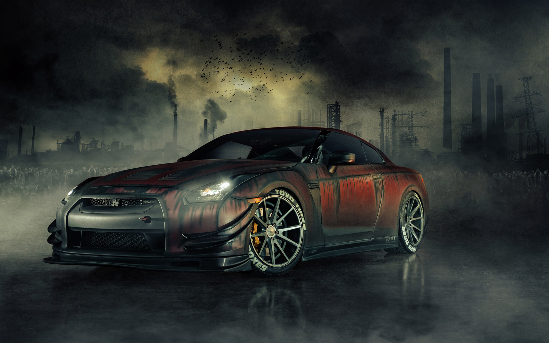 1920x1200 nissan gtr r35 zombie killer wide photos hd wallpapers high definition  amazing desktop wallpapers for windows mac tablet download free 1920Ã1200  Wallpaper ...